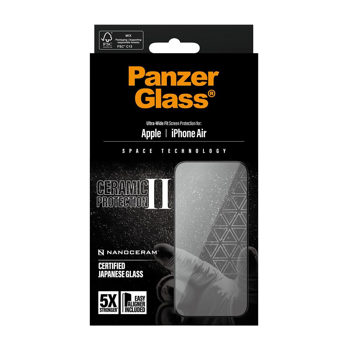 Protetor de Ecrã PANZERGLASS Ceramic II para iPhone Air (Apple iPhone Air - Apple - Transparente), miniatura 3