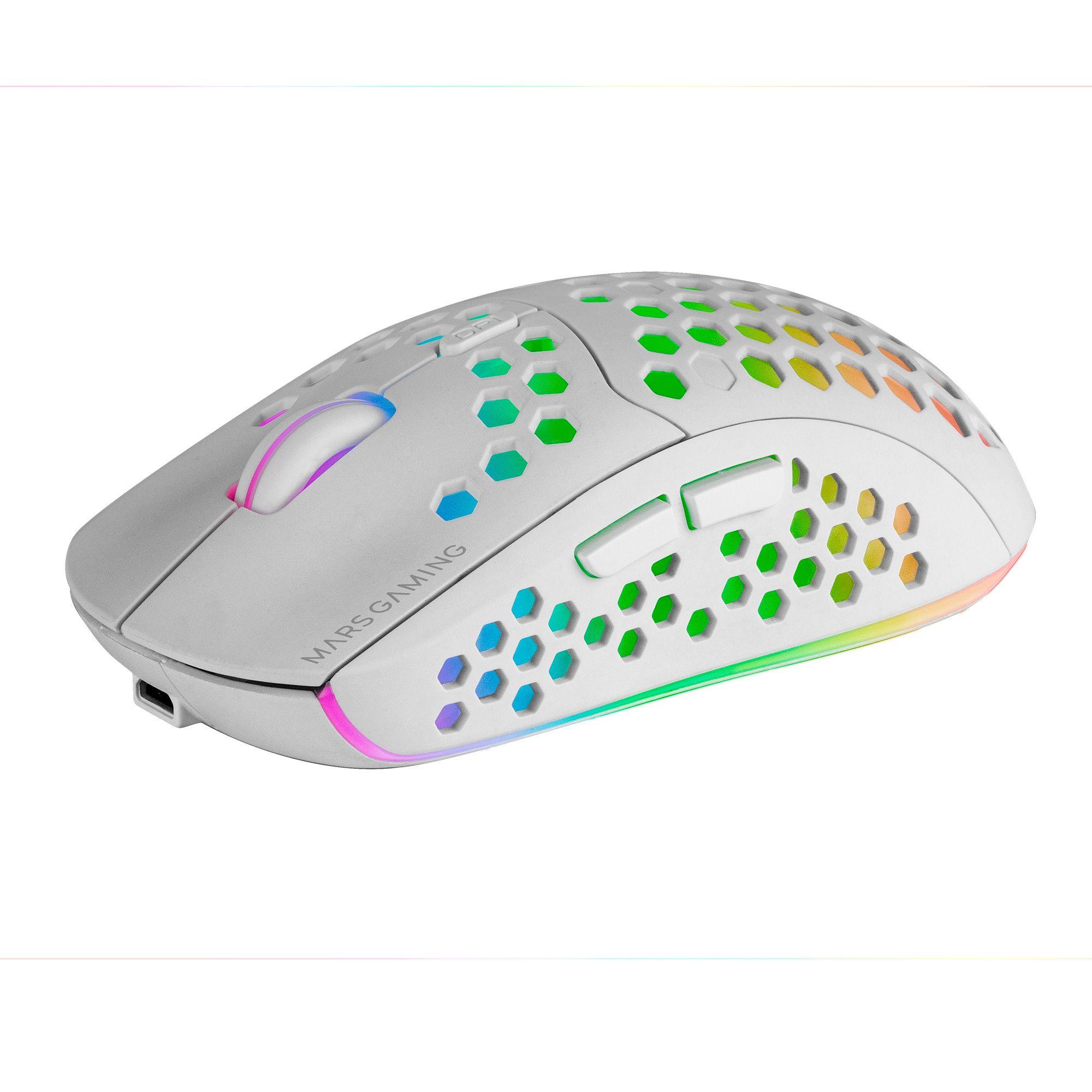 Rato Gaming MARS GAMING MMW3 (Mão direita - 3200 DPI - Ótico - Branco), miniatura 4