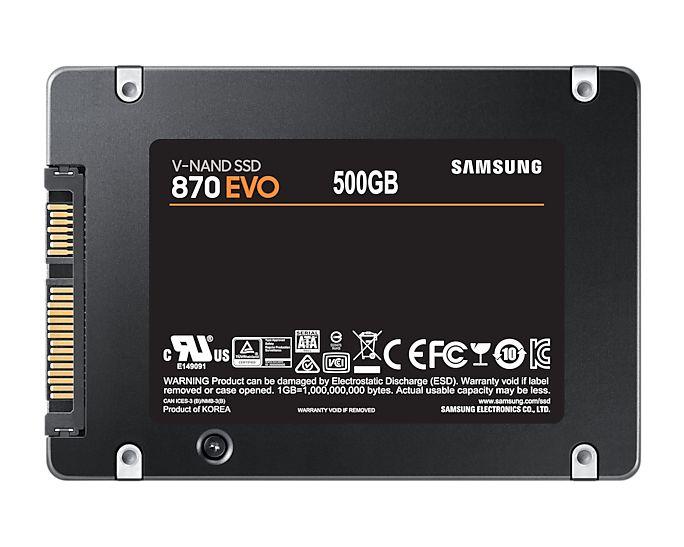 SSD SAMSUNG 870 EVO (500 GB - 2,5" - Serial ATA III) — miniatura 2