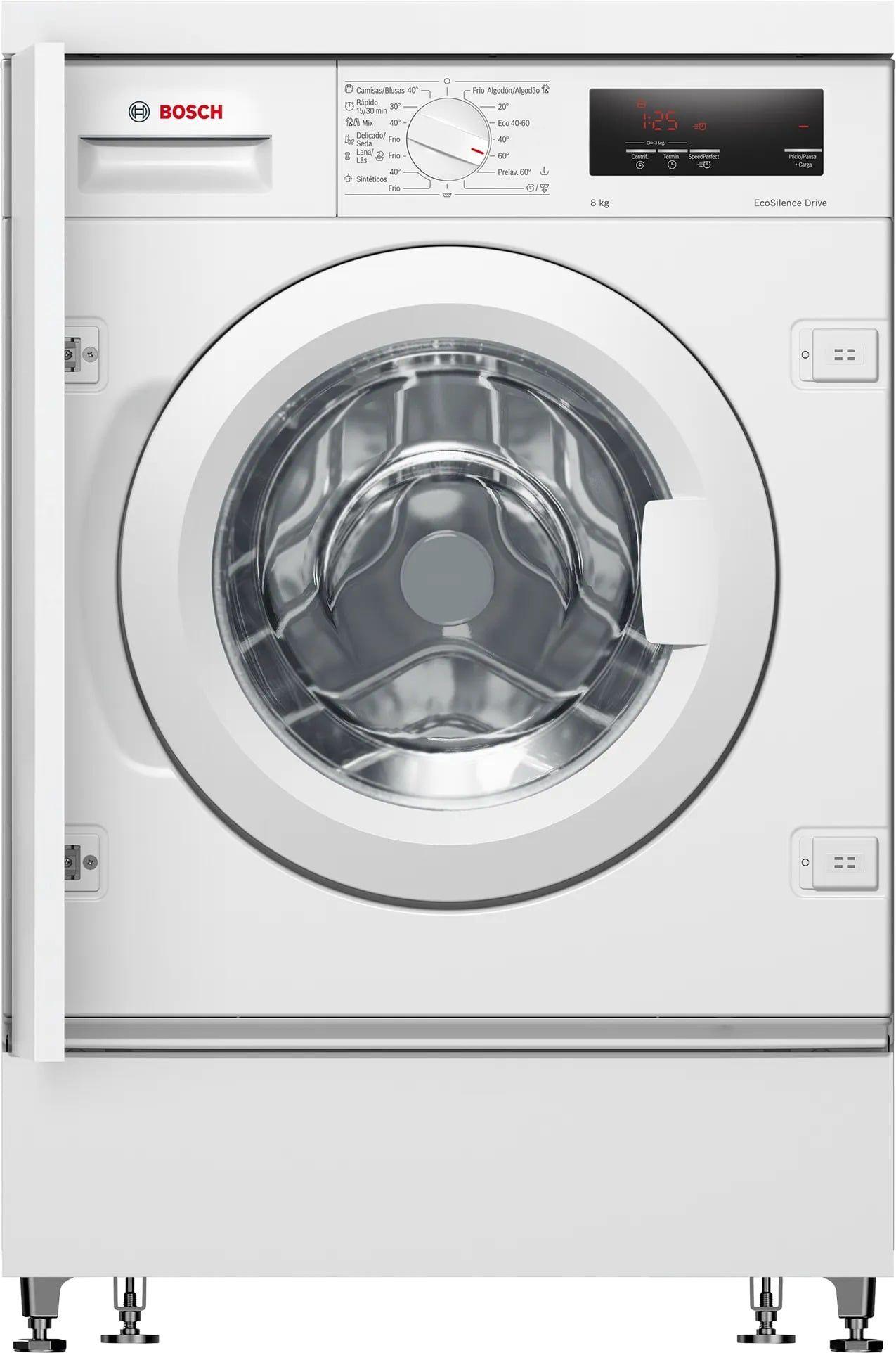 Máquina de Lavar Roupa Encastre BOSCH WIW28302ES (Altura 81,8 cm - 82 cm - 8 kg - Branco)