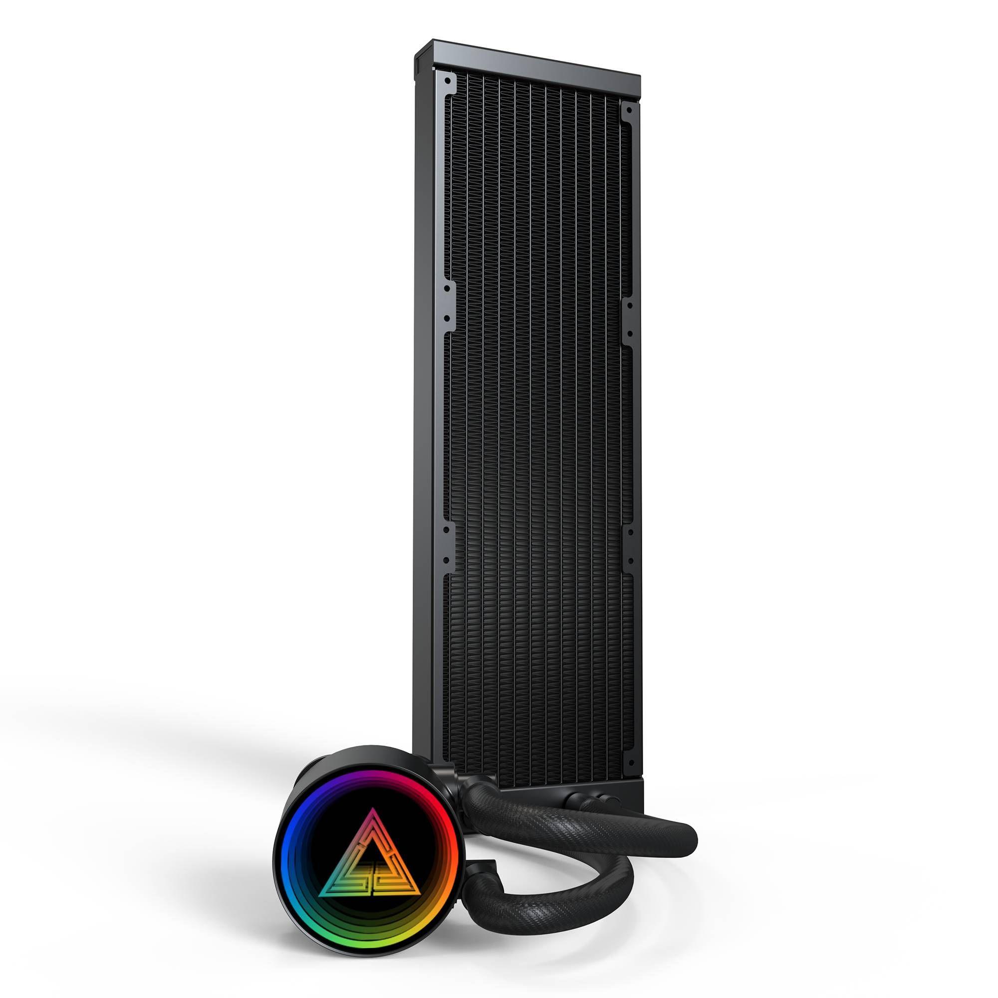 Water Cooler CPU MONTECH LightFlow ARGB 360 XL (LGA 1700, LGA 1851, AM4, AM5 - LGA 1851, AM4, AM5, LGA 1700 - 120 mm - Preto) — miniatura 2
