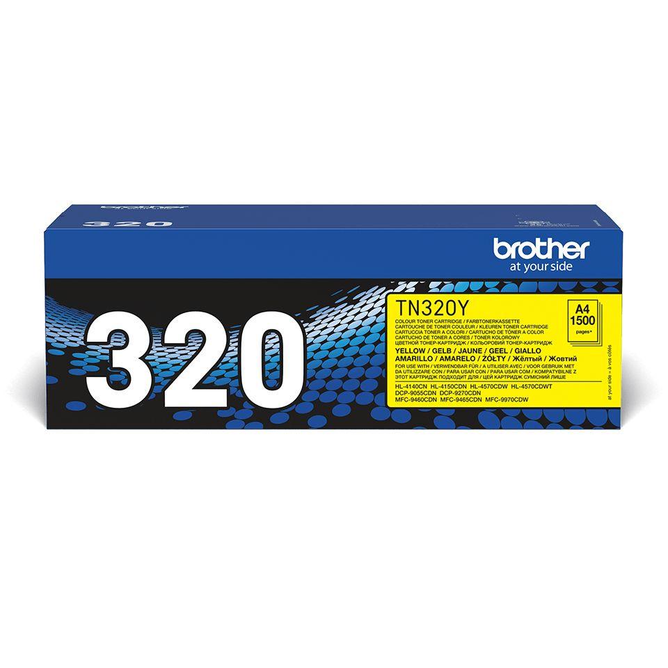 Toner BROTHER TN-320Y (1500 páginas - Amarelo)