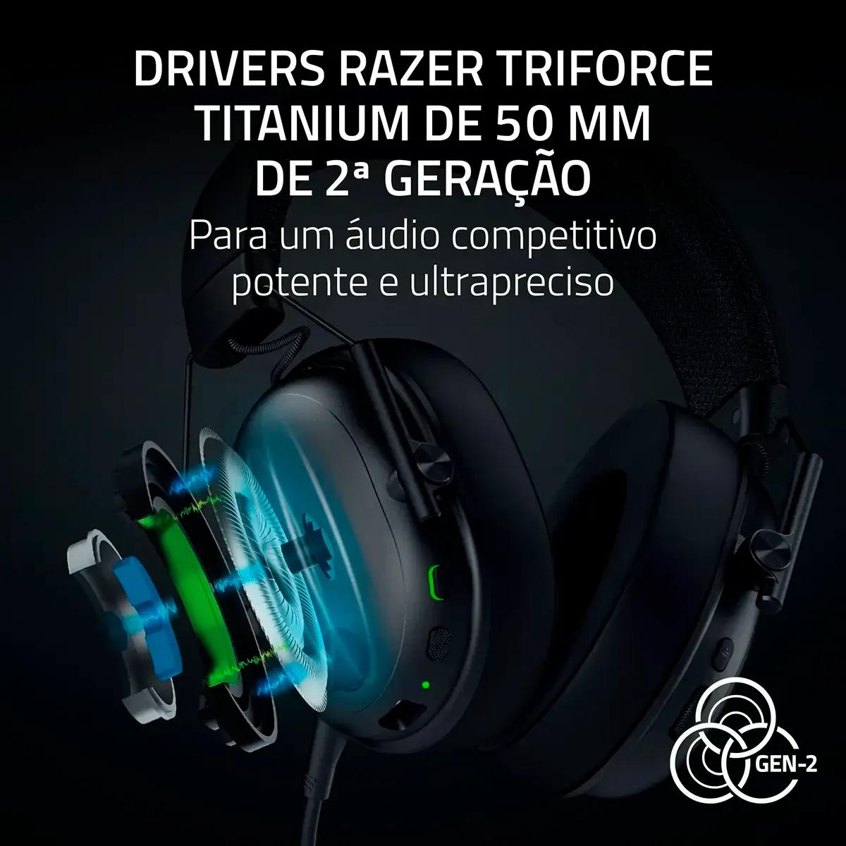 Headset RAZER BlackShark V3 (Binaural - Sem fios e com fios - Circum-aural - Preto) — miniatura 4