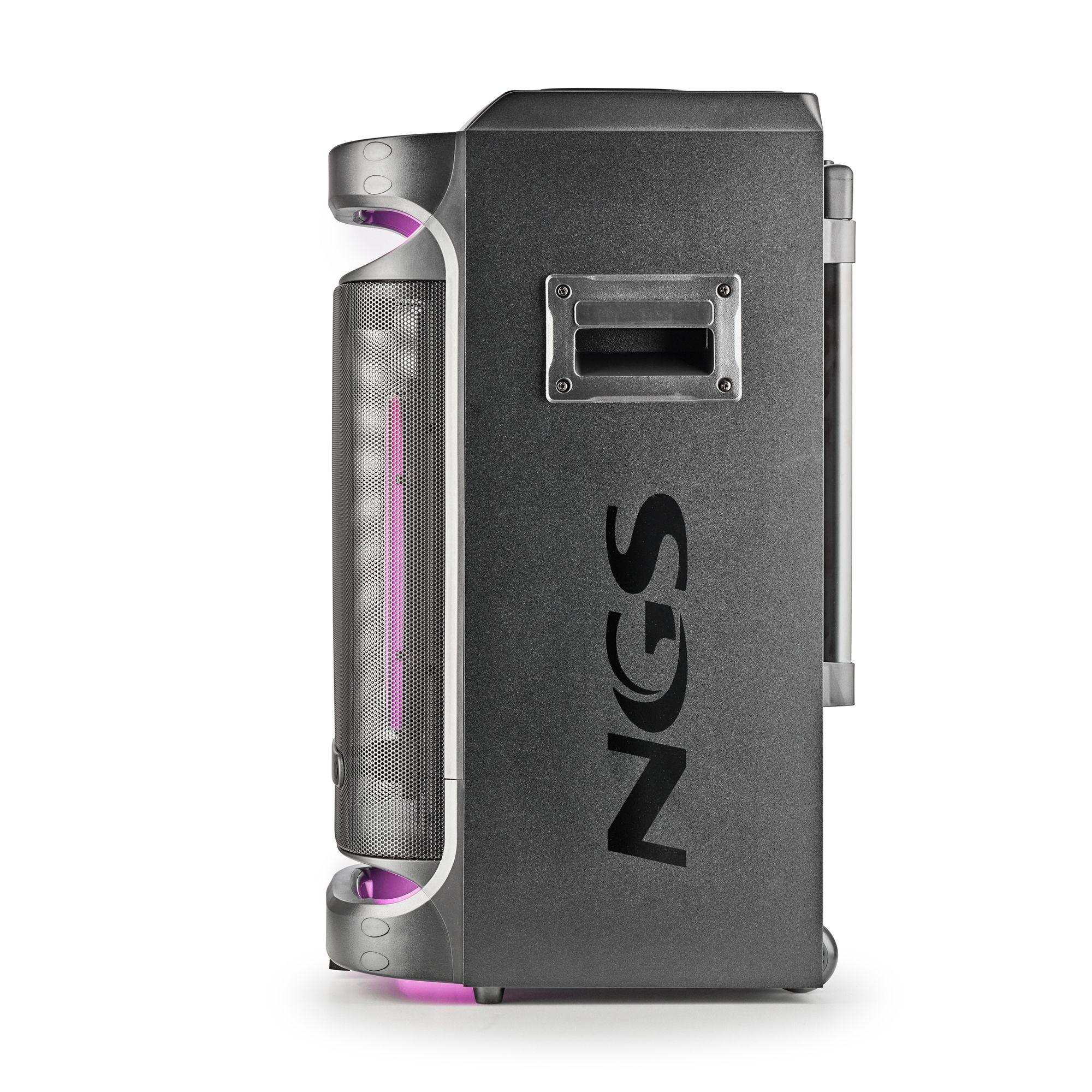 Coluna Portátil NGS Wild Space 1 (Sem fios - 180 W - Universal - Preto), miniatura 6