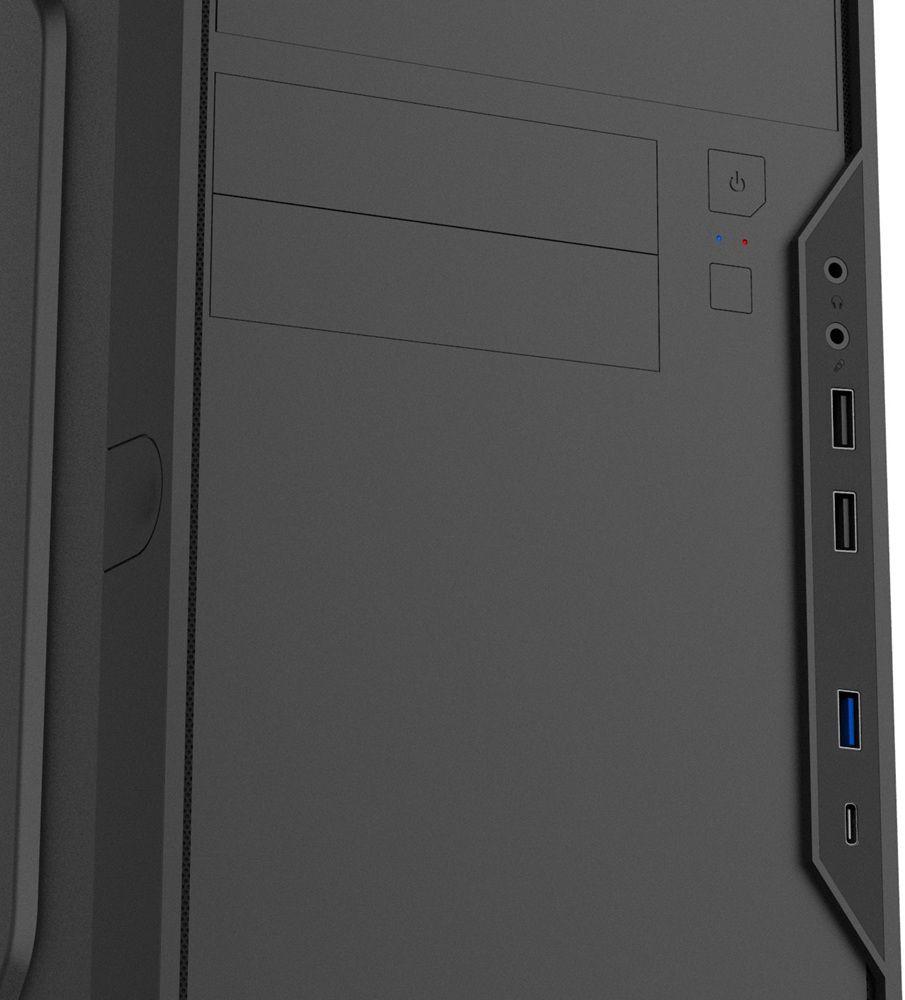 Caixa PC COOLBOX M550C (Micro ATX, Mini-ITX - 500 W - Micro Tower - Preto) — miniatura 3