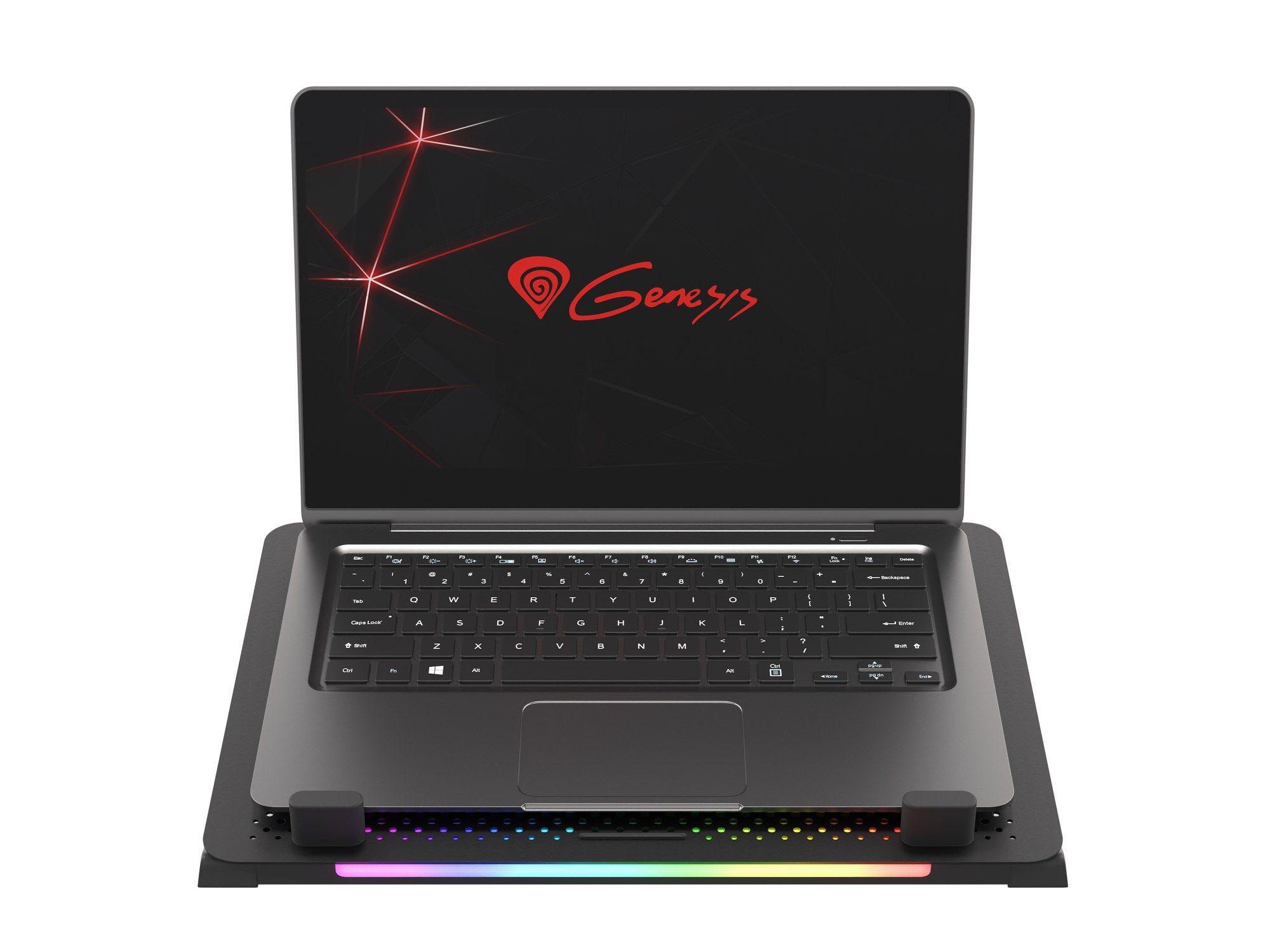 Base de Refrigeração para Portátil GENESIS Oxid 450 RGB (15,6" - 39,6 cm - 2400 RPM - Preto), miniatura 4