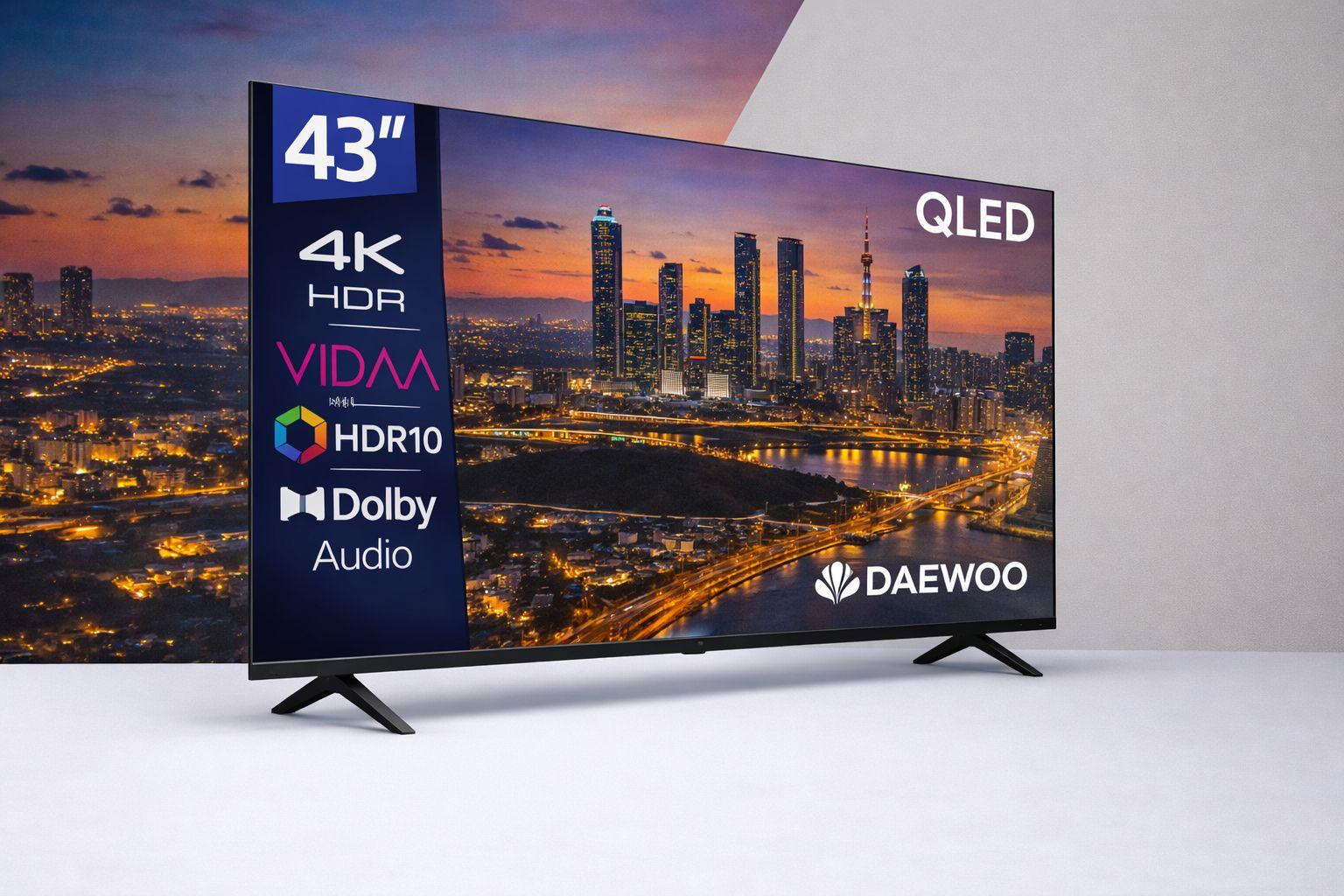 Televisão DAEWOO TV 43VB56QV (43" - QLED - 4K Ultra HD - Preto), miniatura 6