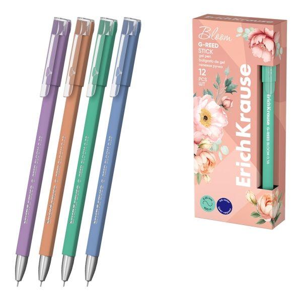 Caneta de Gel ERICHKRAUSE G-Reed Stick Pastel Bloom (Plástico - Corpo Rosa)