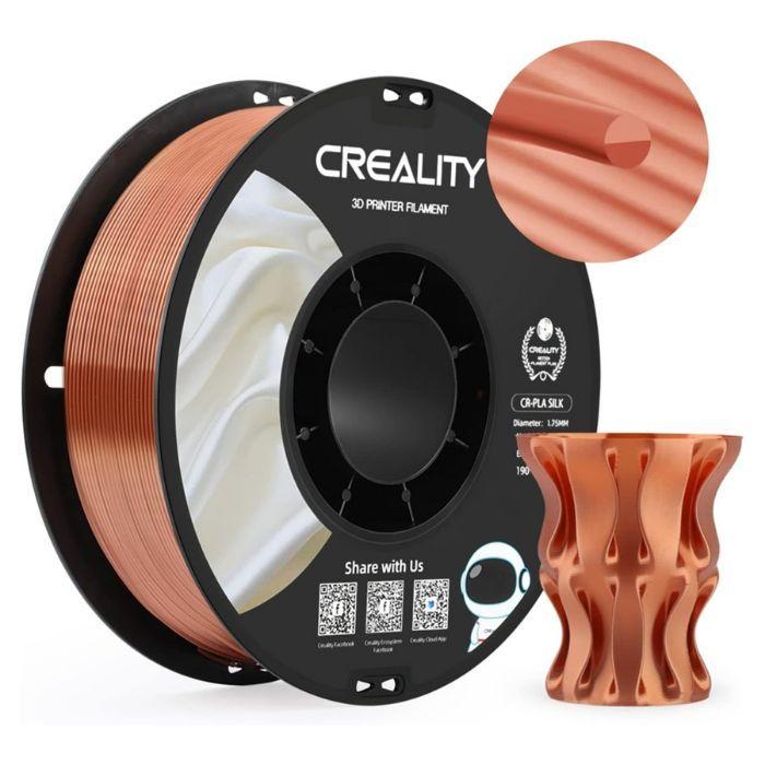 Filamento de Impressão 3D CREALITY CR-SILK PLA (Creality 3D - Cobre Vermelho)