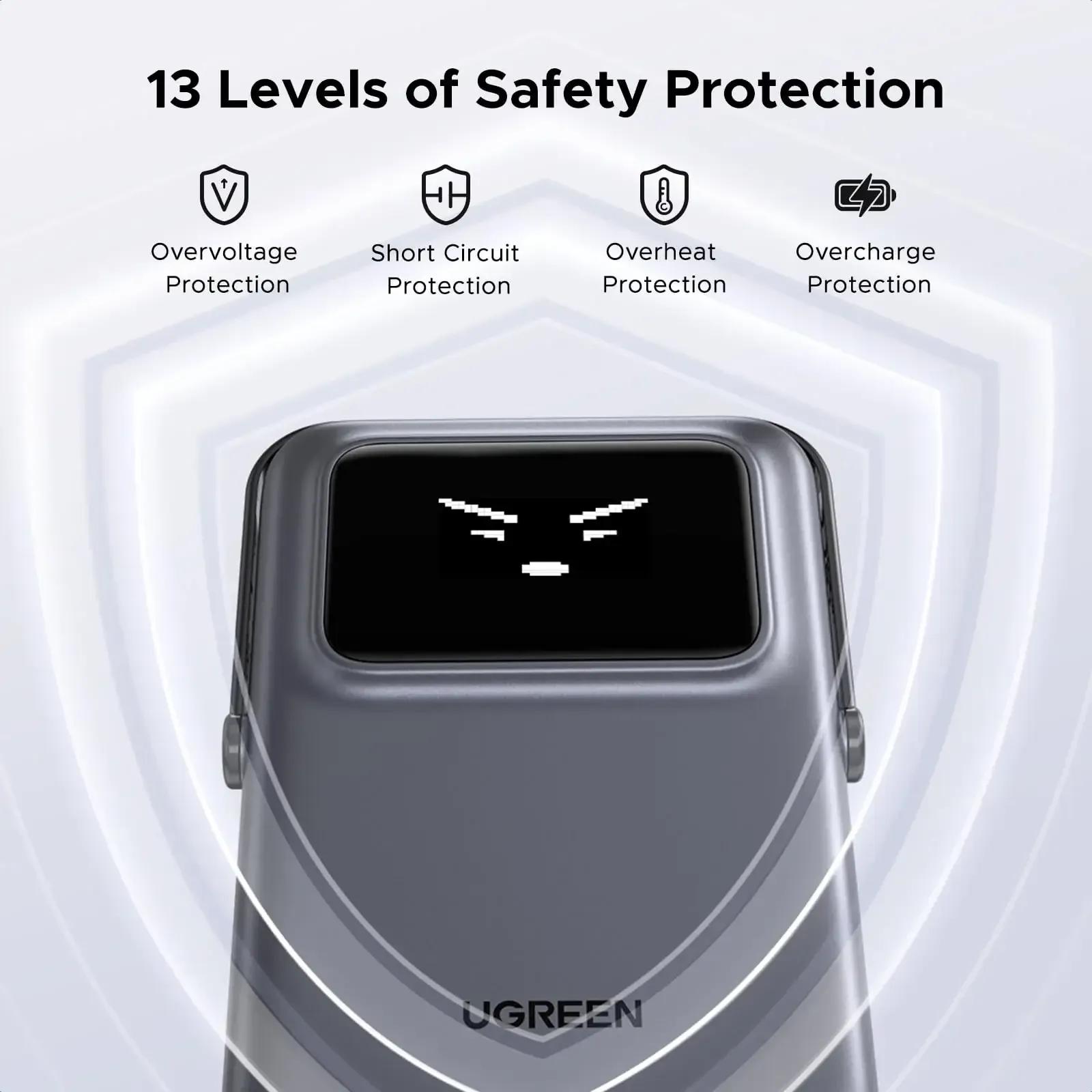 Powerbank Magnética UGREEN PB571 Uno (Telemóveis/smartphones - USB-C - Roxo), miniatura 3