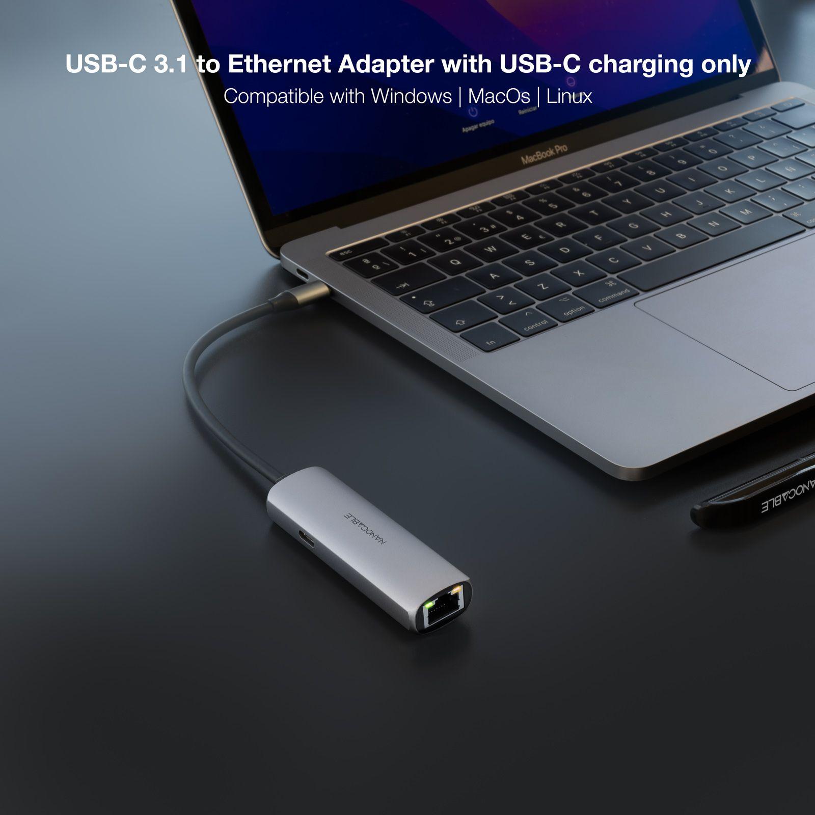 Hub USB-C NANOCABLE 10.16.4603 (0,18 m - Cinzento), miniatura 3