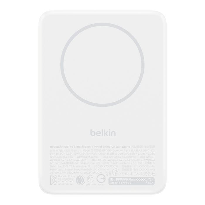Bateria Externa BELKIN BPD016HQWH (10000 mAh - USB Type-C - Branco)