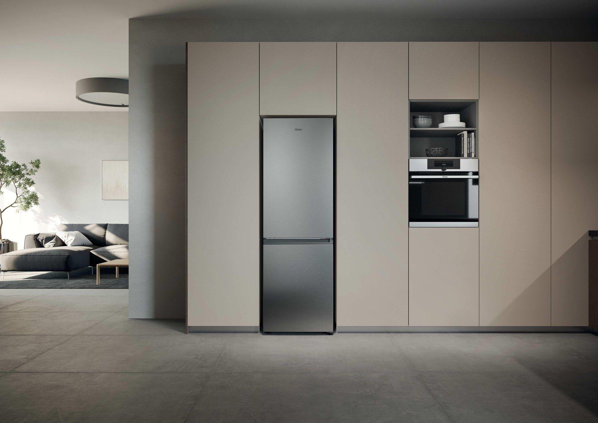 Frigorífico Combinado Independente HAIER HDPR1618ANPK (355 L - 185x59,5x66,7 cm - 185 cm - Inox), miniatura 10