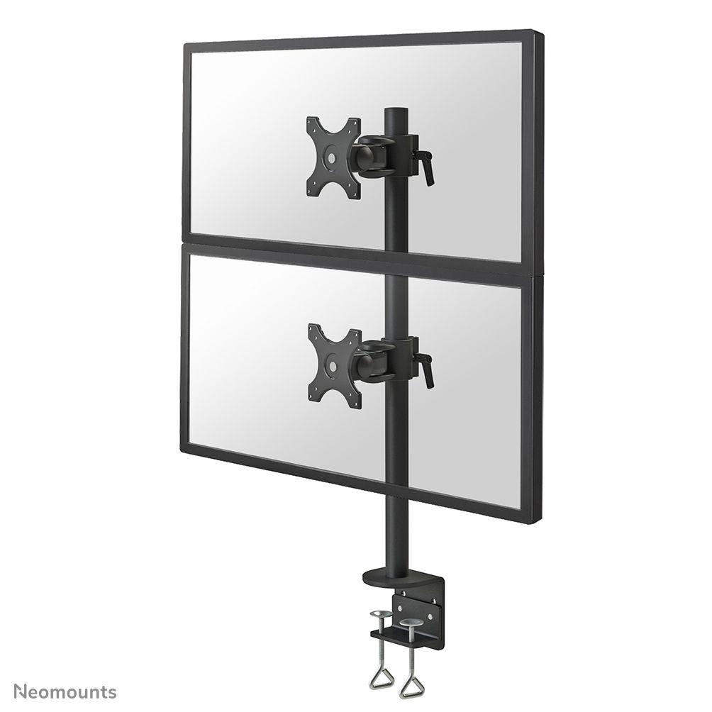 Suporte de Secretária para 2 Monitores NEOMOUNTS FPMA-D700DV (68,6 cm - Preto)