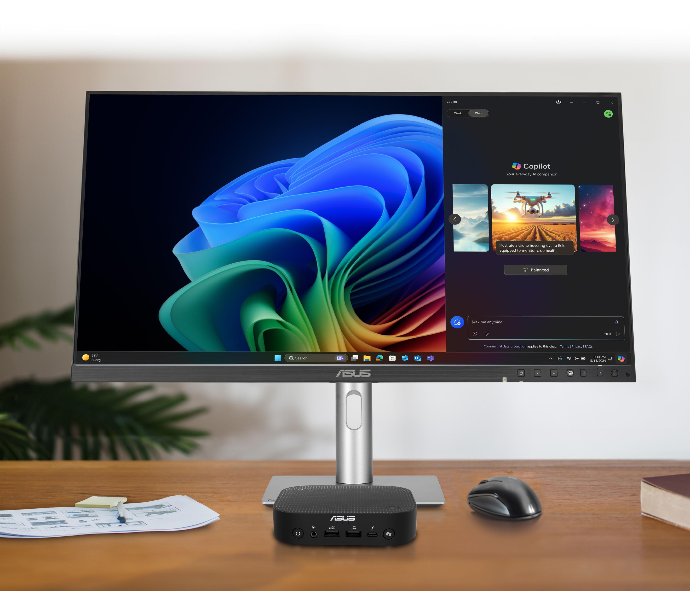 Mini PC ASUS NUC 14 Pro AI RNUC14LNKU5073N2 (Windows 11 Pro - Intel Core Ultra 5 - 226V - Preto) — miniatura 14