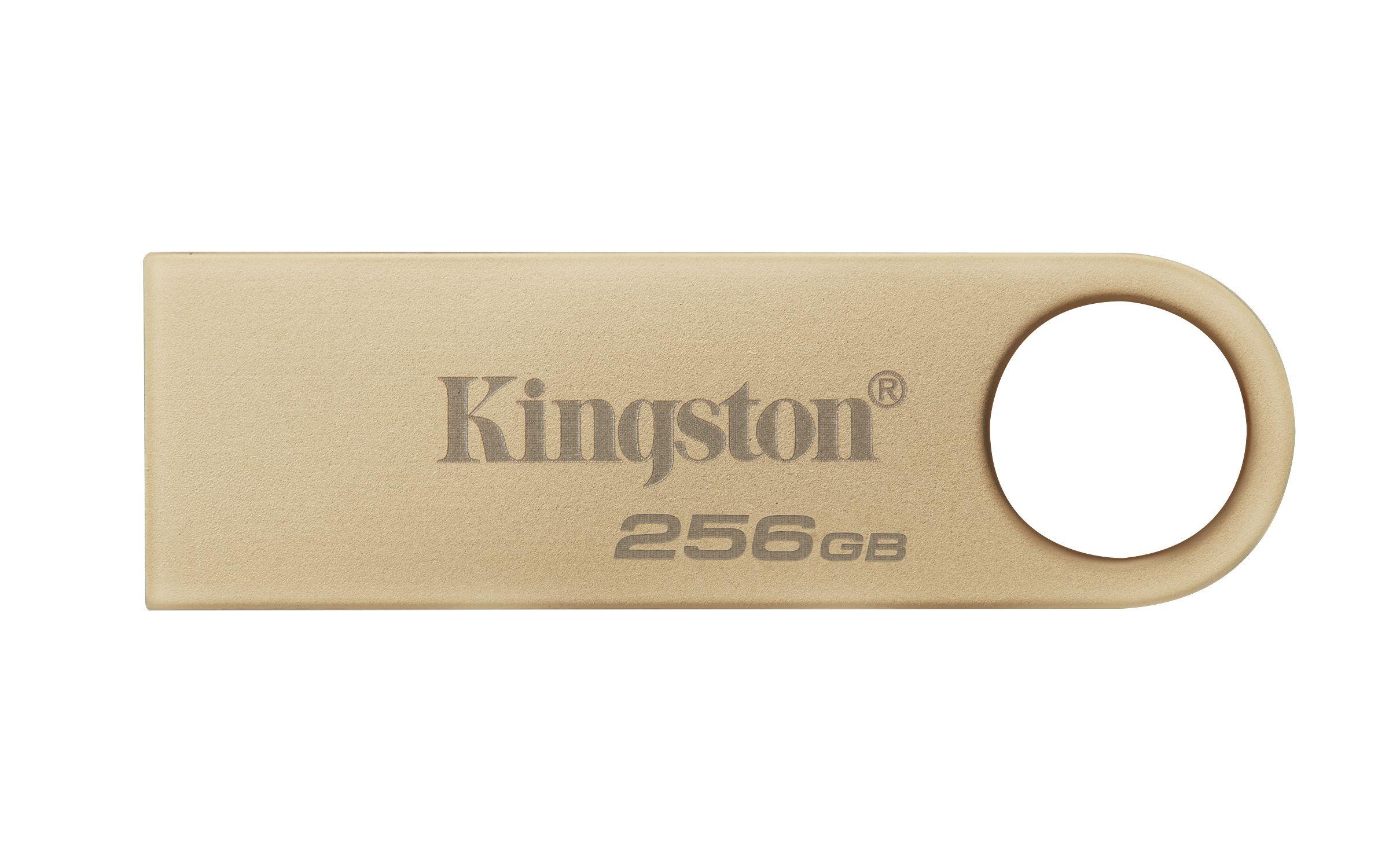 Pen USB KINGSTON DataTraveler SE9 G3 (256 GB - Sem tampa - USB Type-A - Dourado)