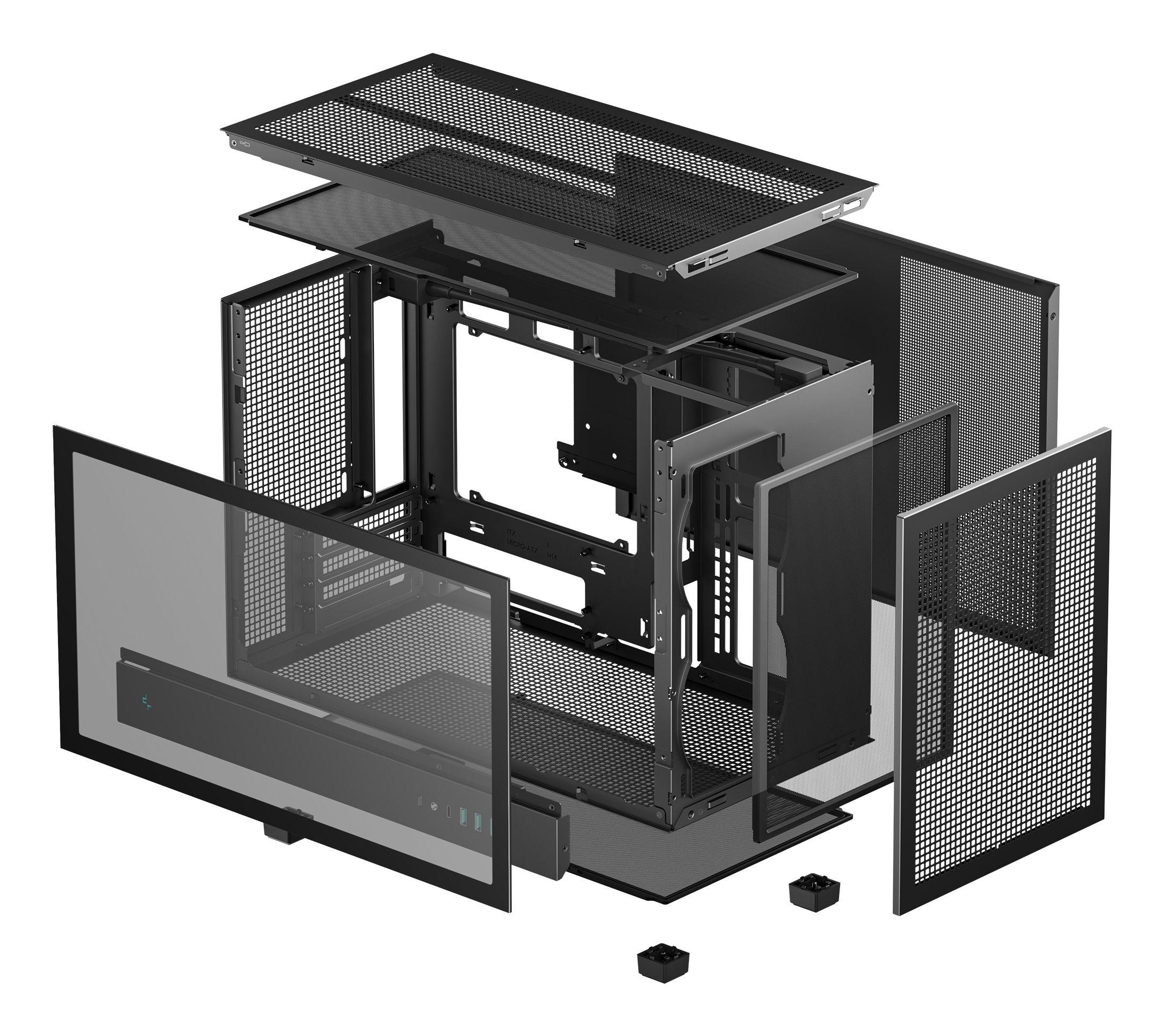 Caixa PC DEEPCOOL CH260 (micro ATX, Mini-ATX, Mini-ITX - PS2 - Micro Tower - Preto) — miniatura 10