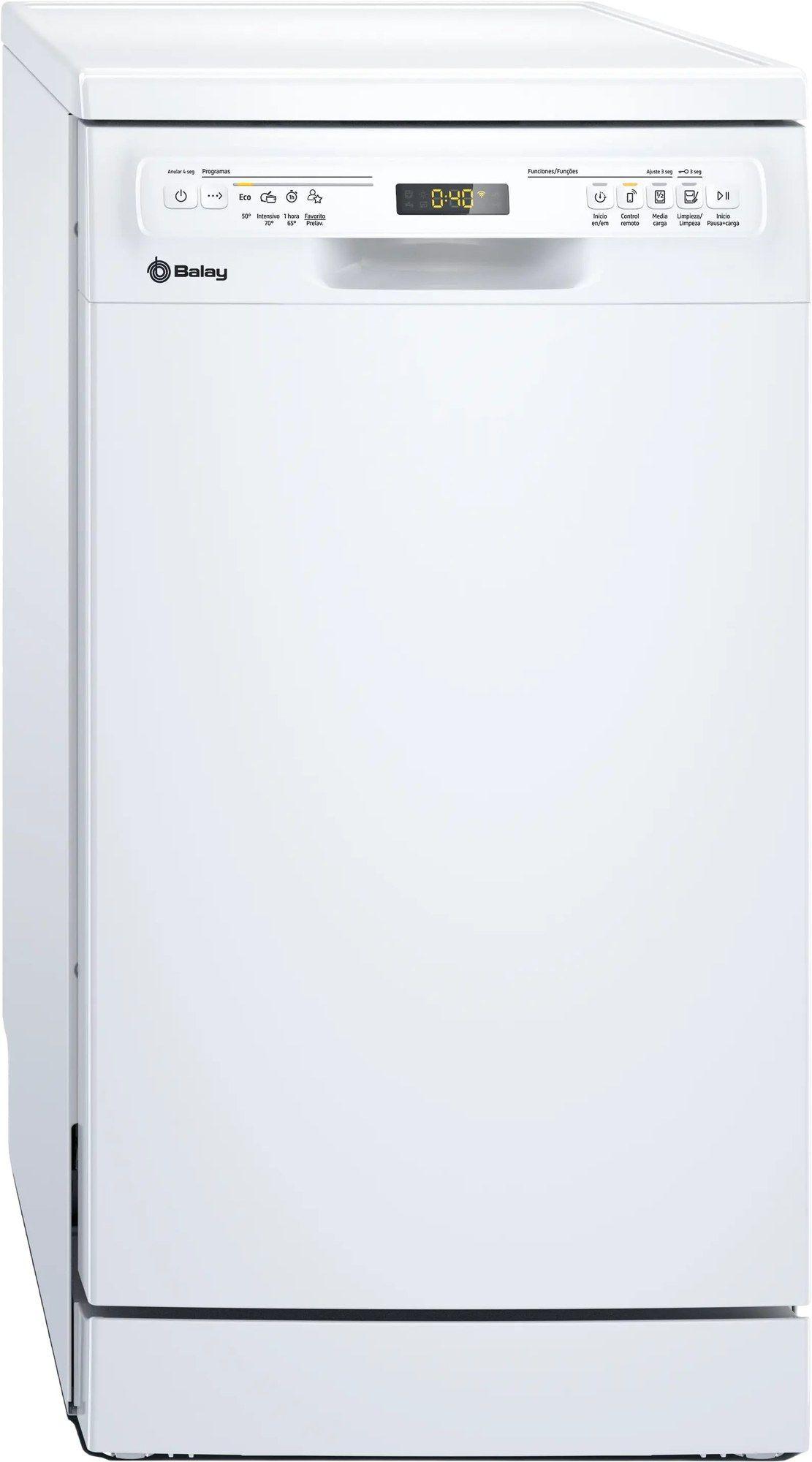 Máquina de Lavar Loiça Independente BALAY 3VN4031BA (10 serviços de loiça - 45 cm - 85 cm - Branco)