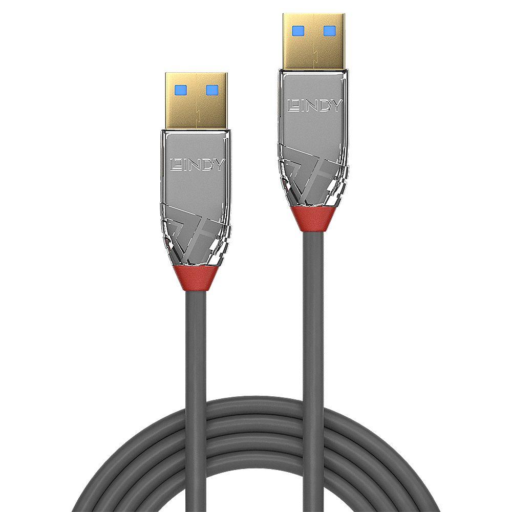 Cabo USB LINDY 36629 (5 m - USB A - Cinzento) — miniatura 2