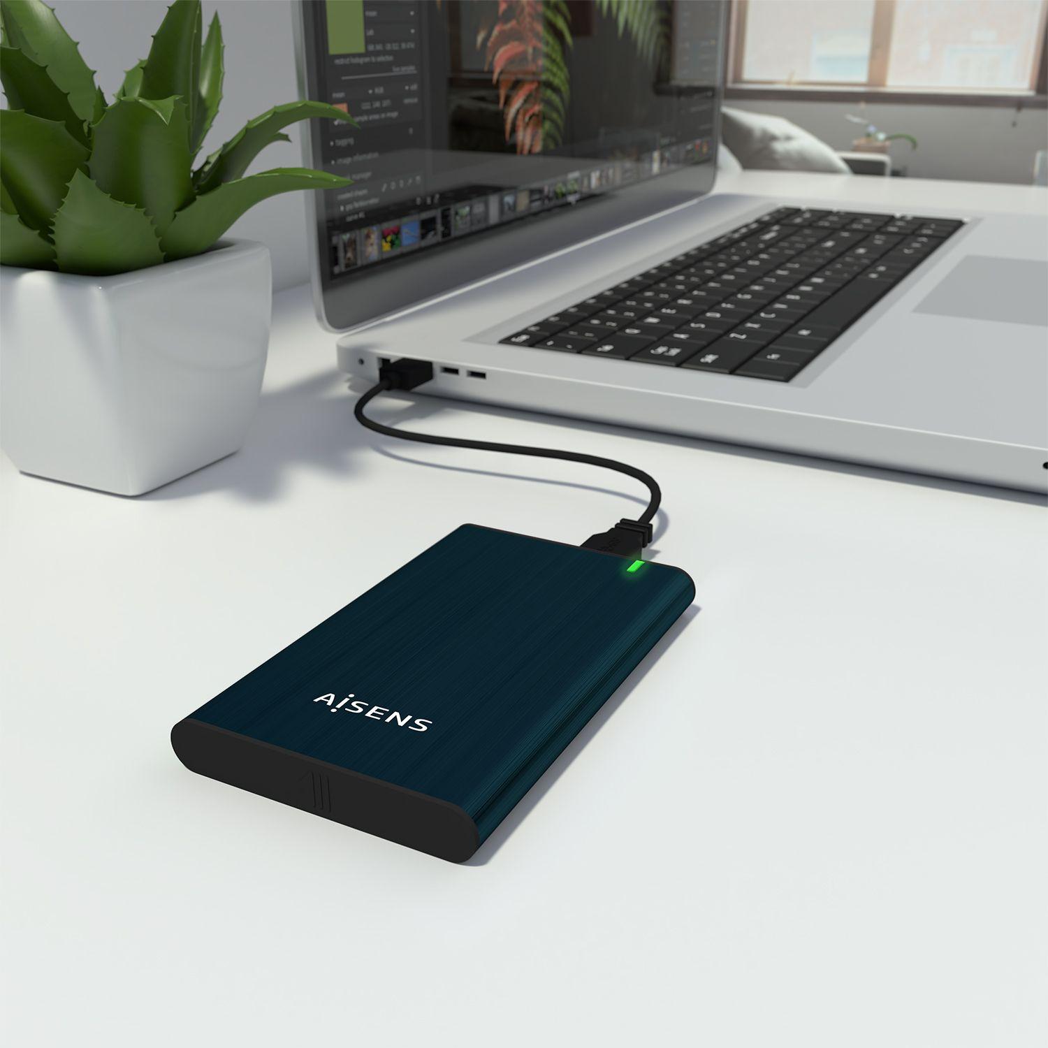 Caixa Externa SATA 2,5" AISENS ASE-2525PB (2 TB - 2,5" - 4200 RPM / 5400 RPM / 7200 RPM - Azul-marinho) — miniatura 8