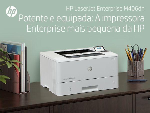 Impressora Laser HP LaserJet Enterprise M406dn (A4 - Impressão a preto e branco - 350 folhas - Branco) — miniatura 16