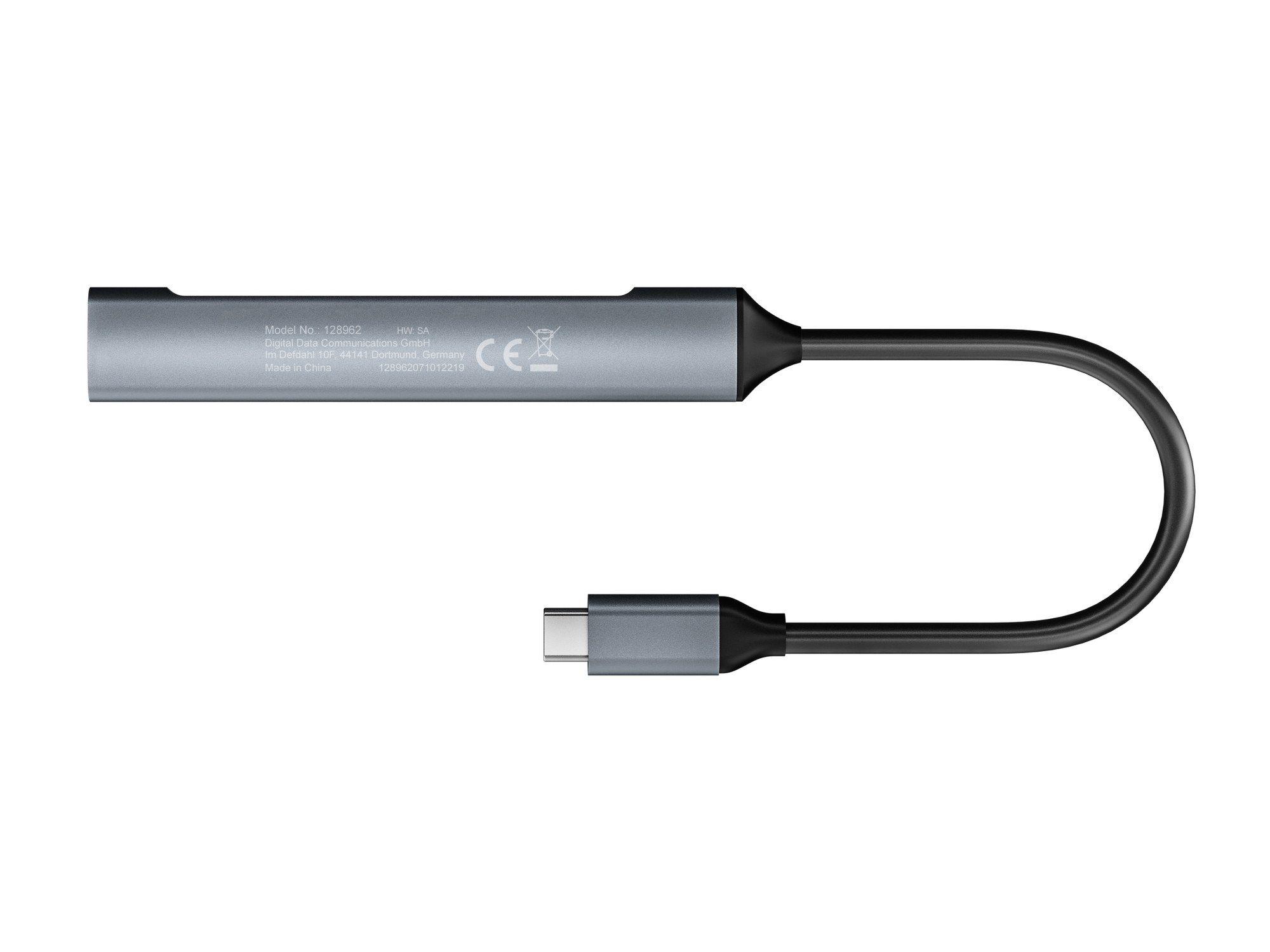 Hub USB-C EQUIP 128962 (0,15 m - USB 3.2 Gen 1 Tipo C - Prateado), miniatura 2