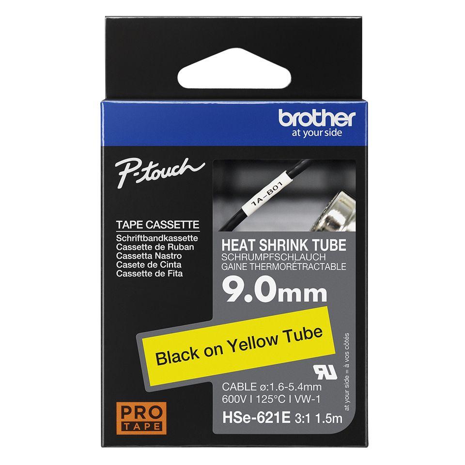 Fita de Impressão Termorretráctil BROTHER HSE-621E (Amarelo), miniatura 2