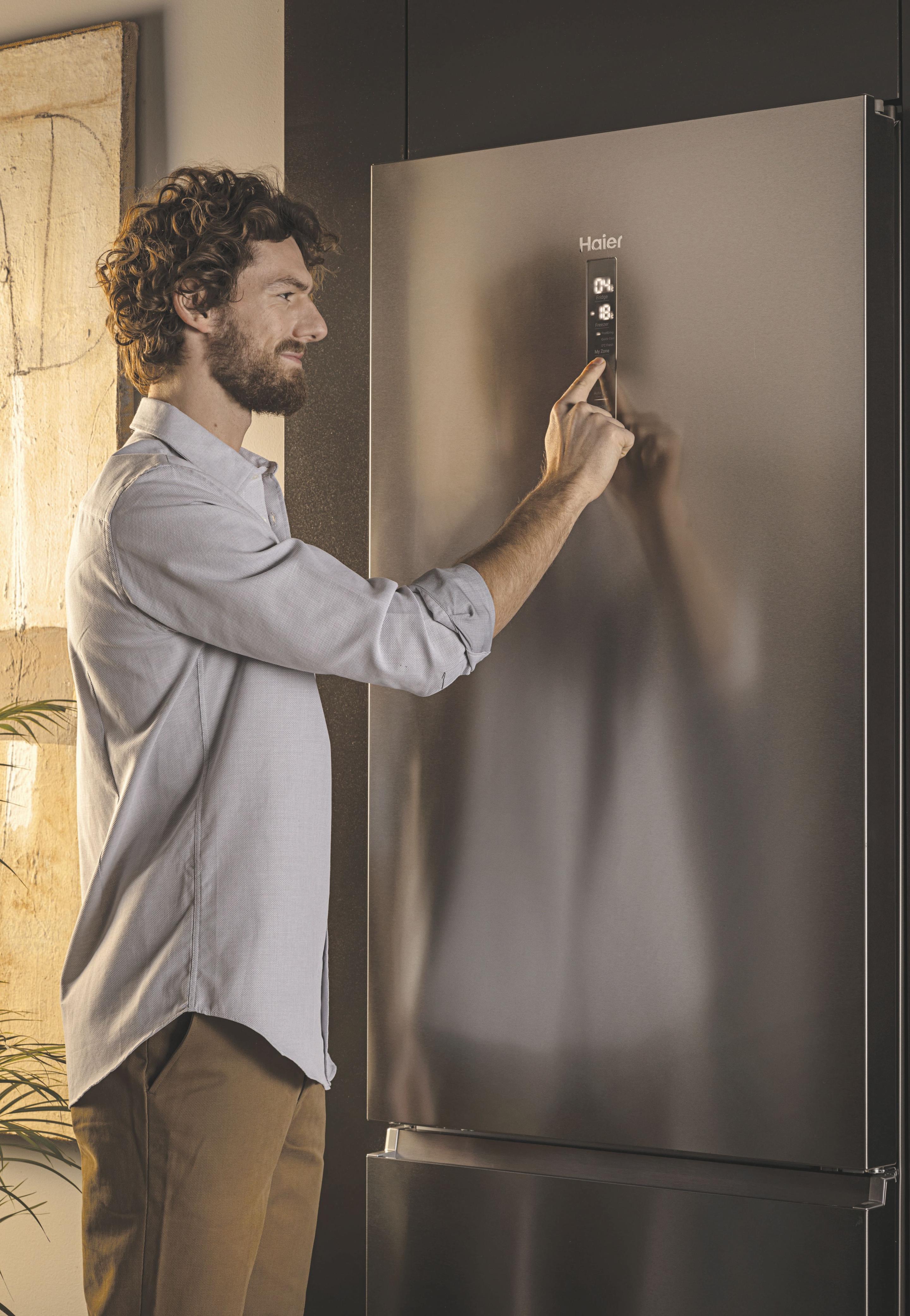 Frigorífico Combinado Independente HAIER HTW7720BNMM (486 l - hOn - 200,6x70x67,5 cm - Prateado) — miniatura 9