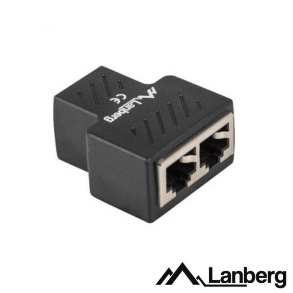 Splitter de Rede LANBERG ADS-RJ45-2RJ45-OS (Preto) — miniatura 2