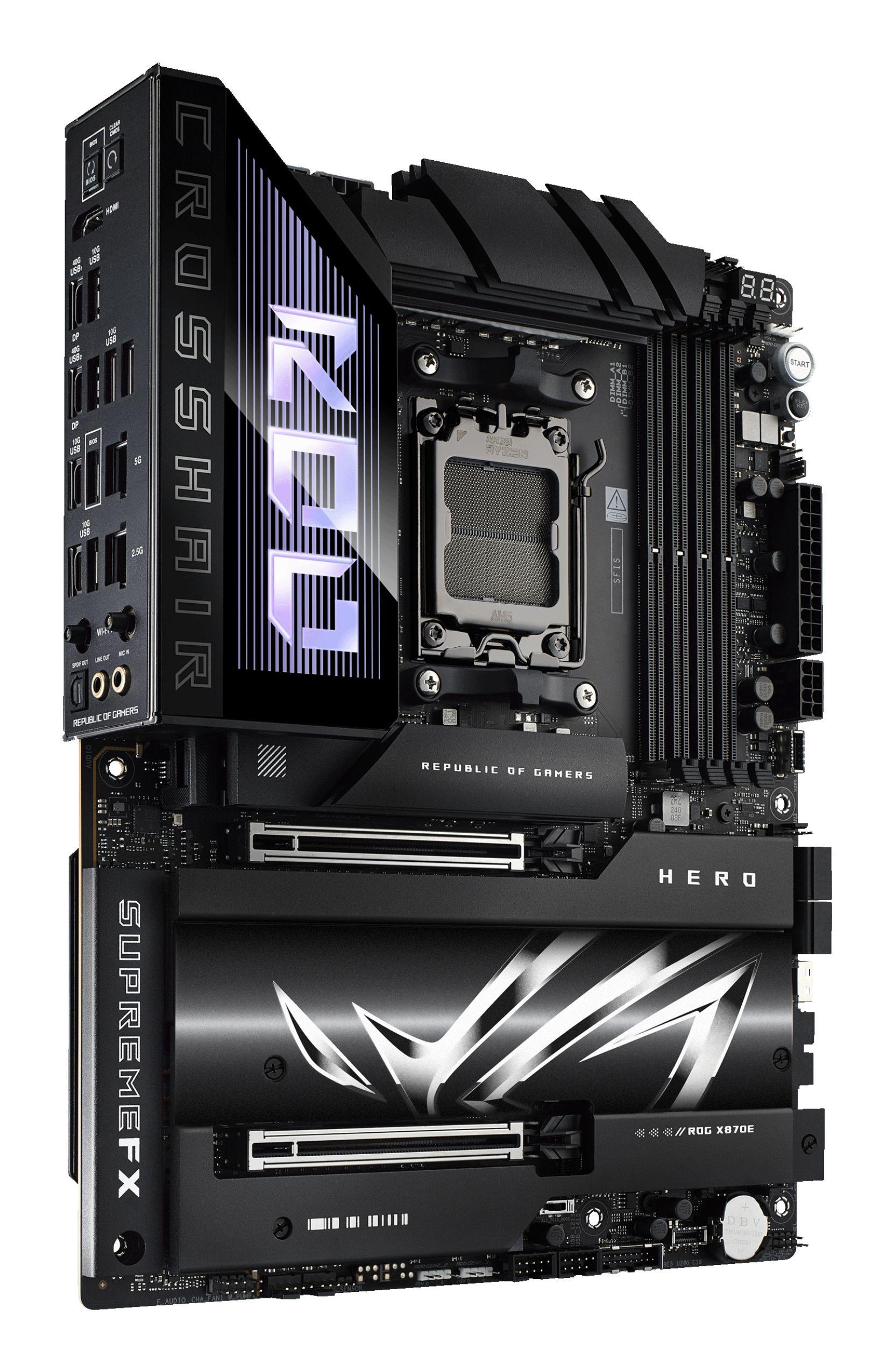 Motherboard ASUS ROG Crosshair X870E Hero (AM5 - ATX - PC), miniatura 4
