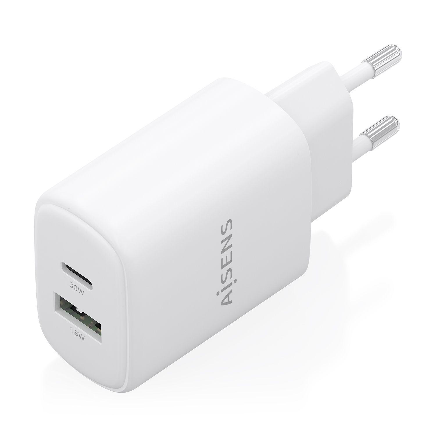 Carregador de Parede AISENS A110-0977 (30 W - Tipo C - Branco), miniatura 2