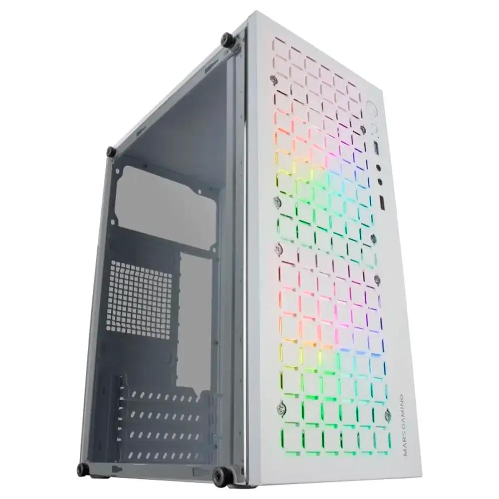 Caixa Micro-ATX MARS GAMING MC-CORE (micro-ATX, Mini-ITX - Mini Tower - Metal, Vidro temperado - Branco) — miniatura 2