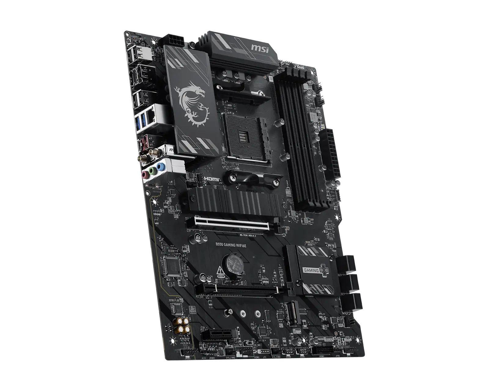 Motherboard MSI B550 GAMING WIFI6E (AM4 - ATX - Duplo canal), miniatura 4
