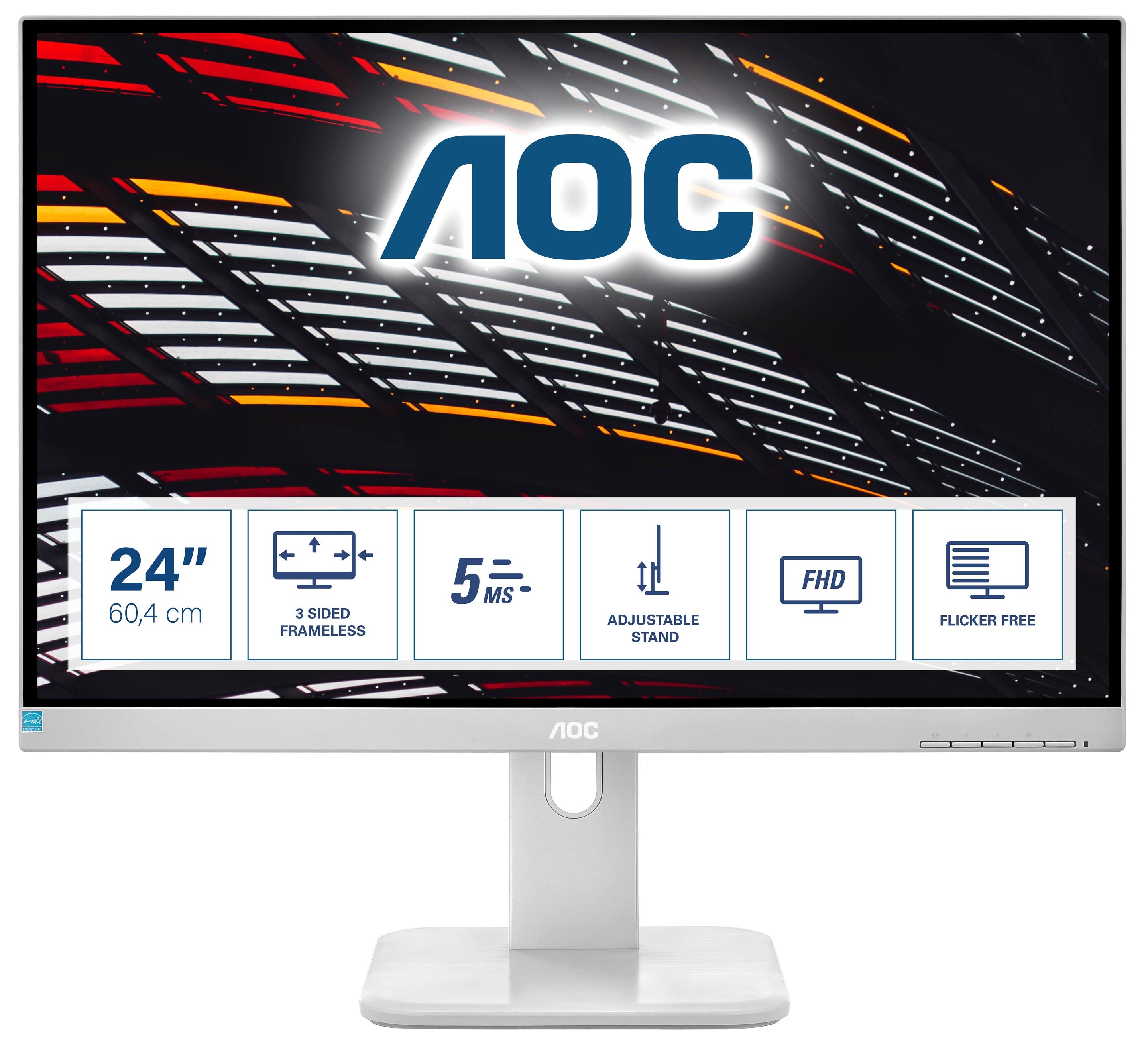 Monitor AOC 24P1/GR (23,8" - IPS - 60 Hz - Cinzento)