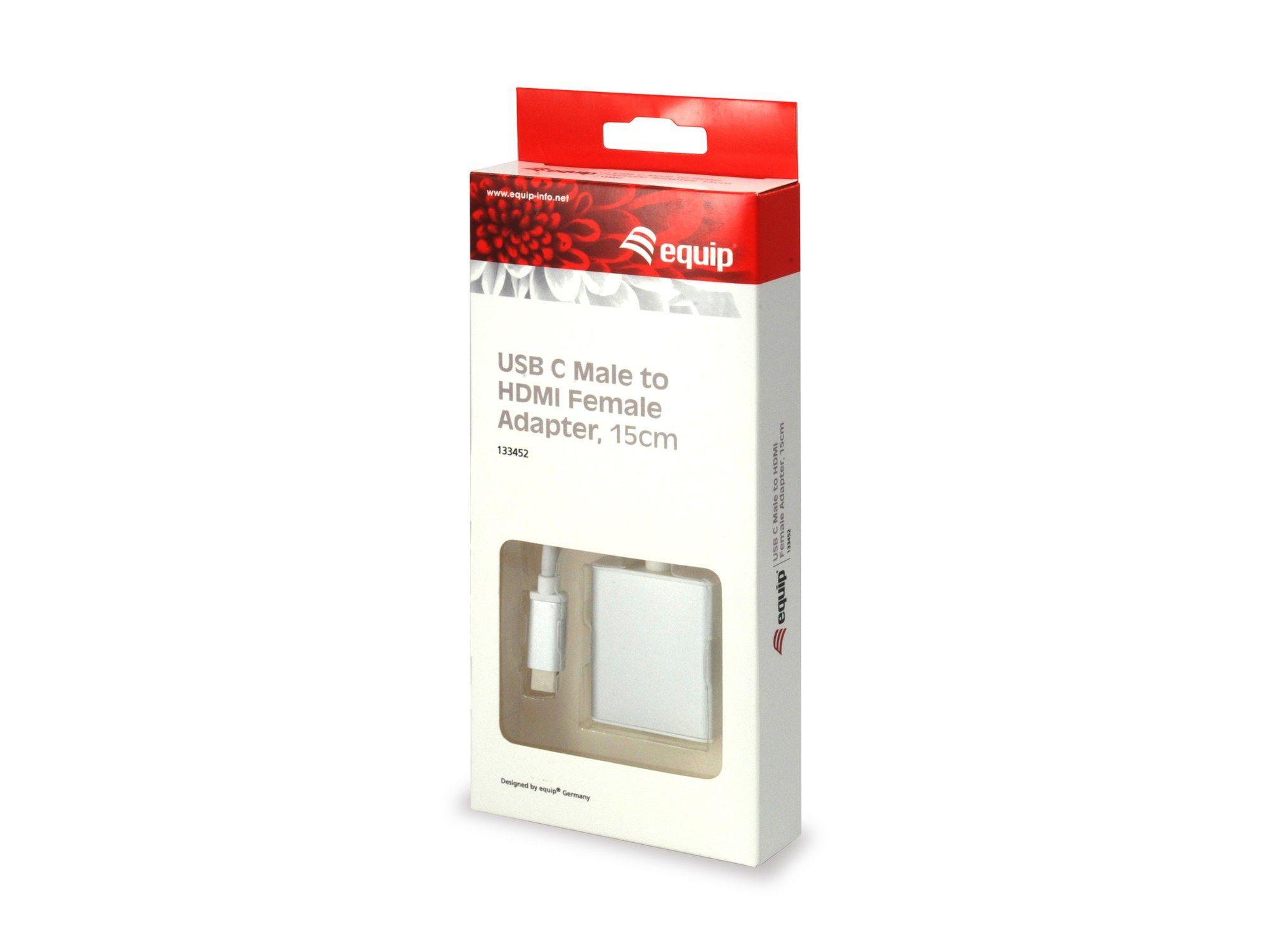 Adaptador USB-C para HDMI EQUIP 133452 (15 cm - Branco), miniatura 3