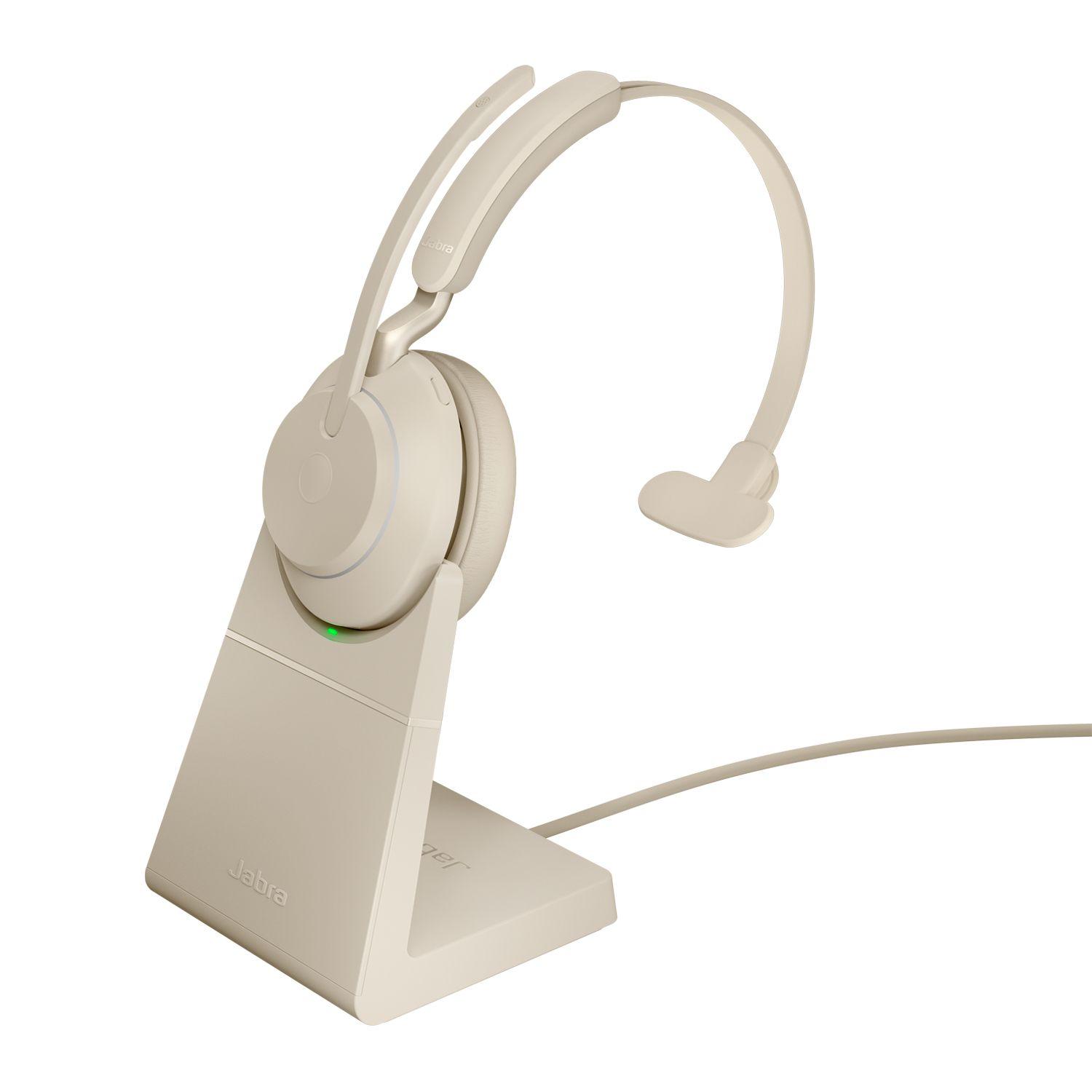 Headset JABRA Evolve2 65 UC Mono USB-C (Monofónico - Sem fios - 4 cm - Bege)