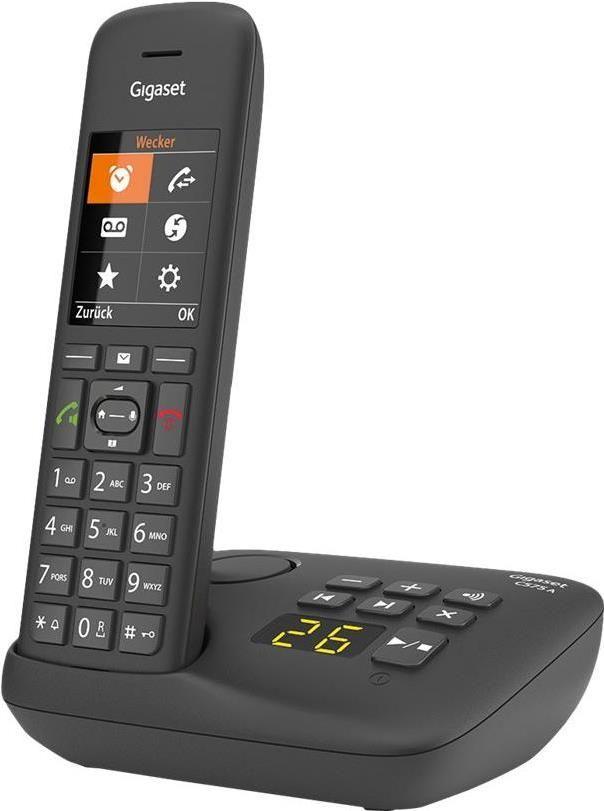 Telefone Sem Fios GIGASET C575A (17 h em conversação - Preto)
