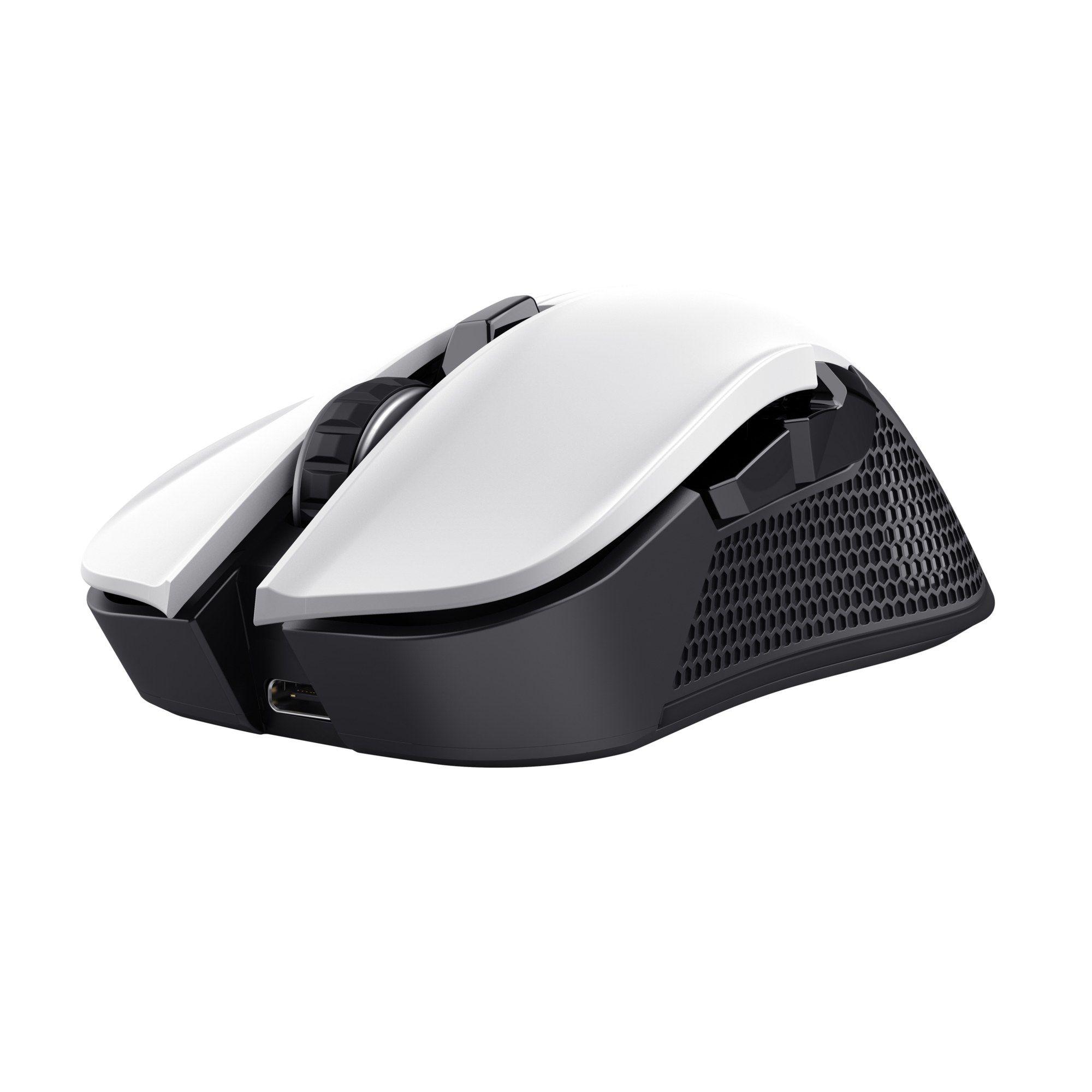 Rato Gaming TRUST GXT 923W YBAR (Mão direita - 7200 DPI - Ótico - Preto e Branco)