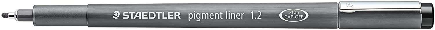 Caneta Fineliner STAEDTLER Pigment Liner 308 12-9 (Preto e Cinzento)