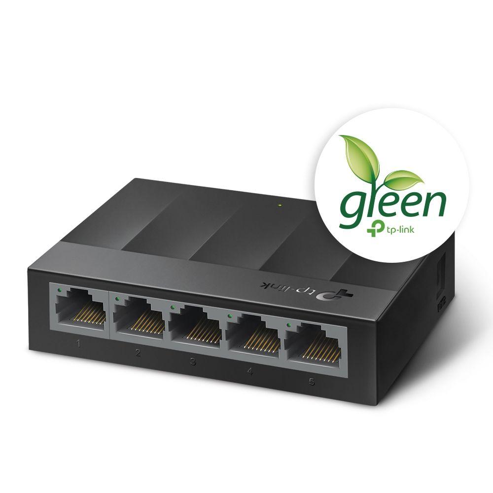 Switch TP-LINK LS1005G (5 Portas - 1,5 MB - 10 Gbit/s - Preto) — miniatura 2