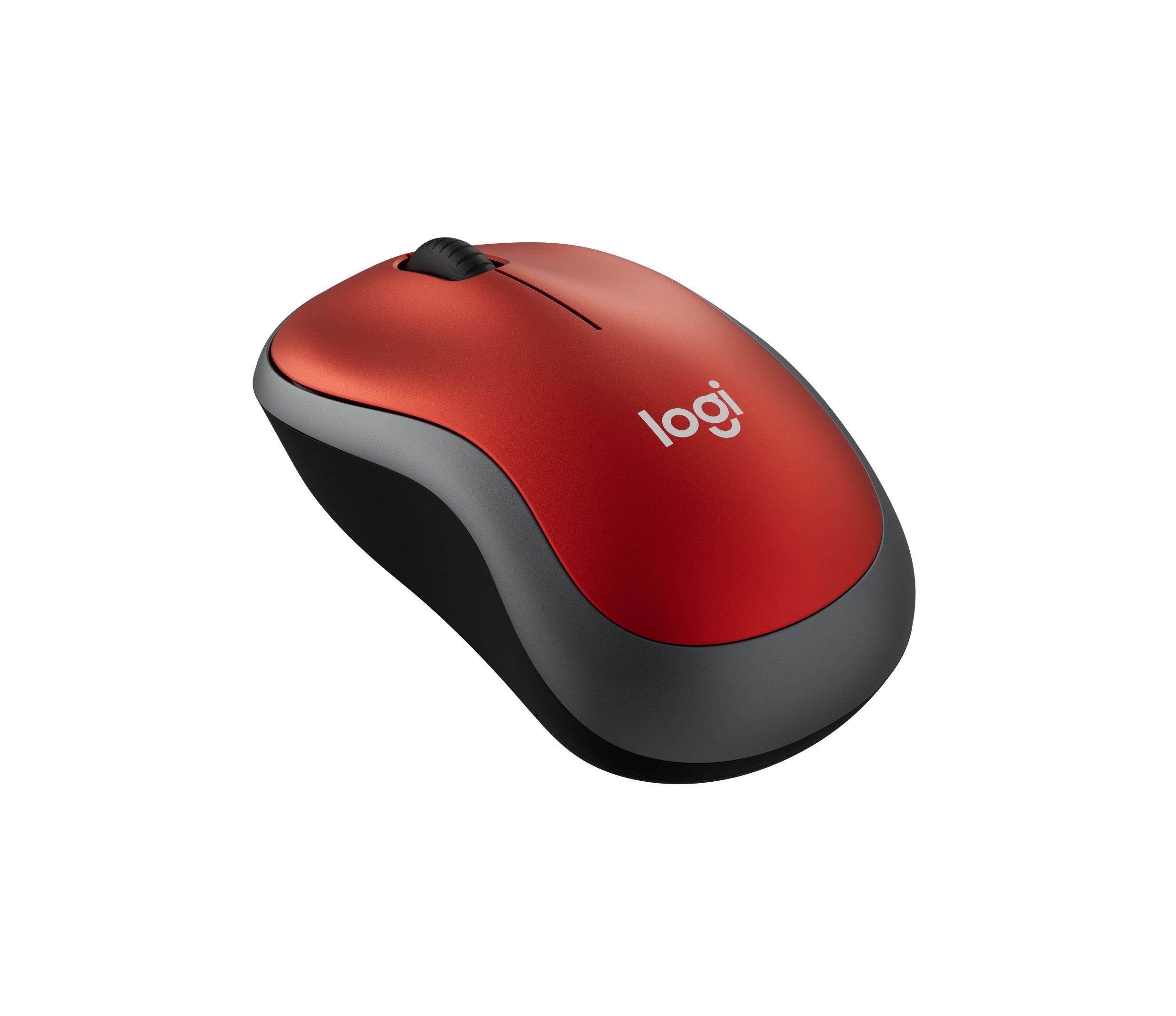 Rato LOGITECH M185 (Ambidestro - 1000 DPI - Ótico - Vermelho/Preto) — miniatura 5