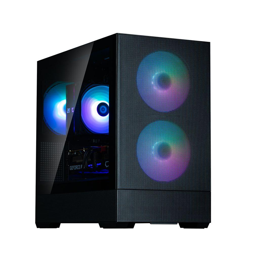 Caixa PC ZALMAN P30 AIR (Micro ATX, Mini-ITX - Mini Tower - Plástico, aço, vidro temperado - Preto) — miniatura 8