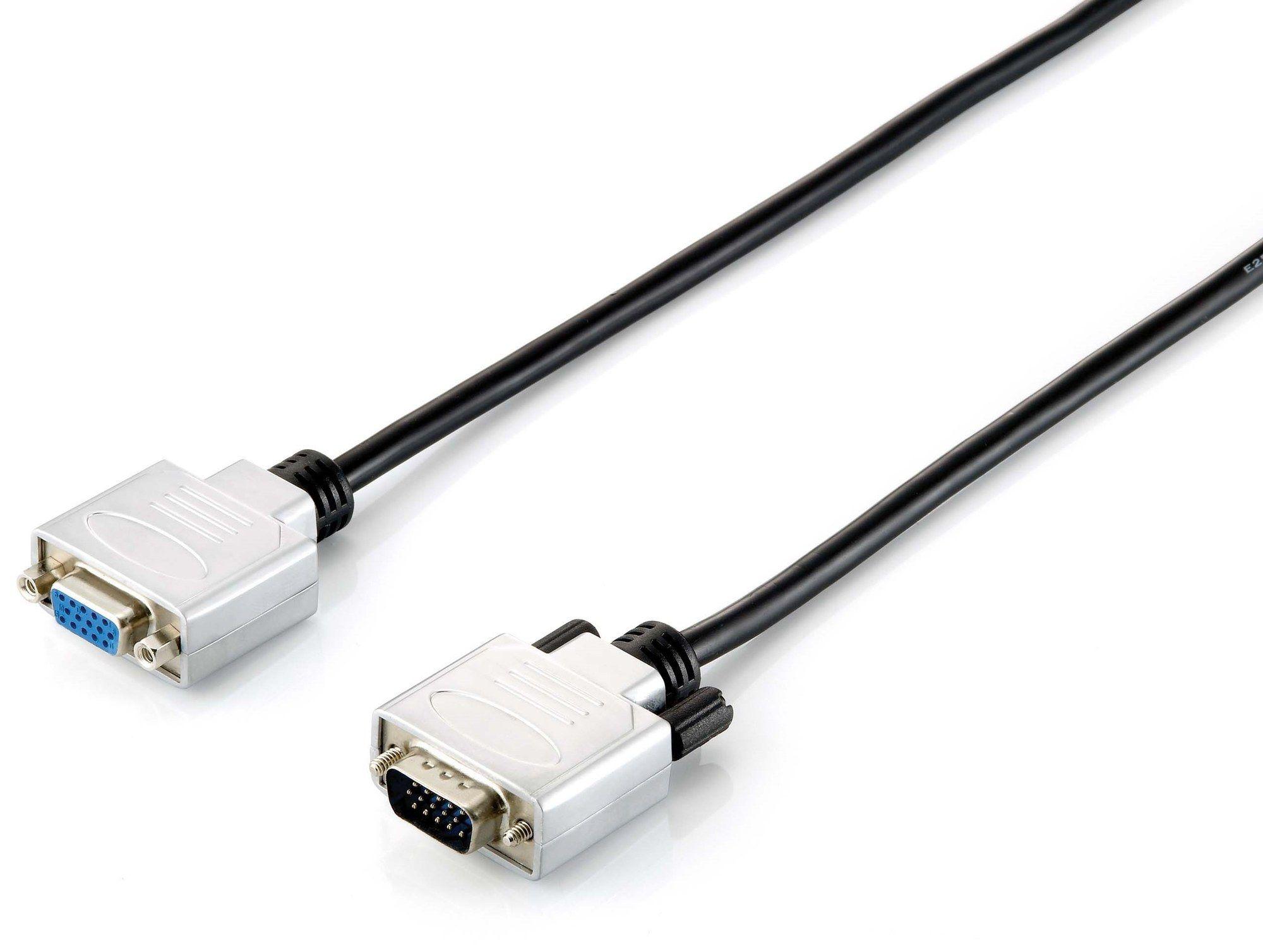 Cabo VGA EQUIP 118851 (3 m - Preto/Prateado)