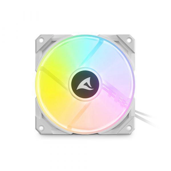 Ventoinha para Caixa de PC SHARKOON Rebel F50 PWM (RGB - Branco), miniatura 3