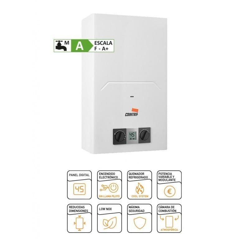Esquentador Atmosférico COINTRA CADI6B (Altura 56 cm - 56 cm - 28 cm - Branco)