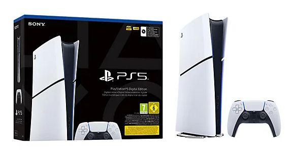 Consola SONY PlayStation 5 Slim Digital Edition 1000049749 (AMD - AMD RDNA 2 - AMD Ryzen Zen 2 - Preto e Branco)