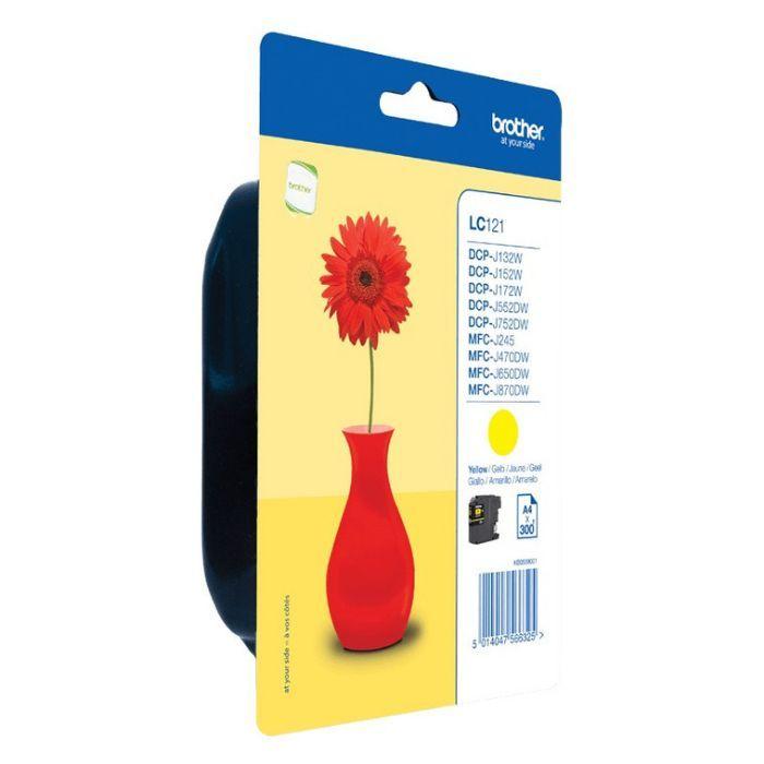 Tinteiro BROTHER LC121YBP (300 páginas - Amarelo) — miniatura 2