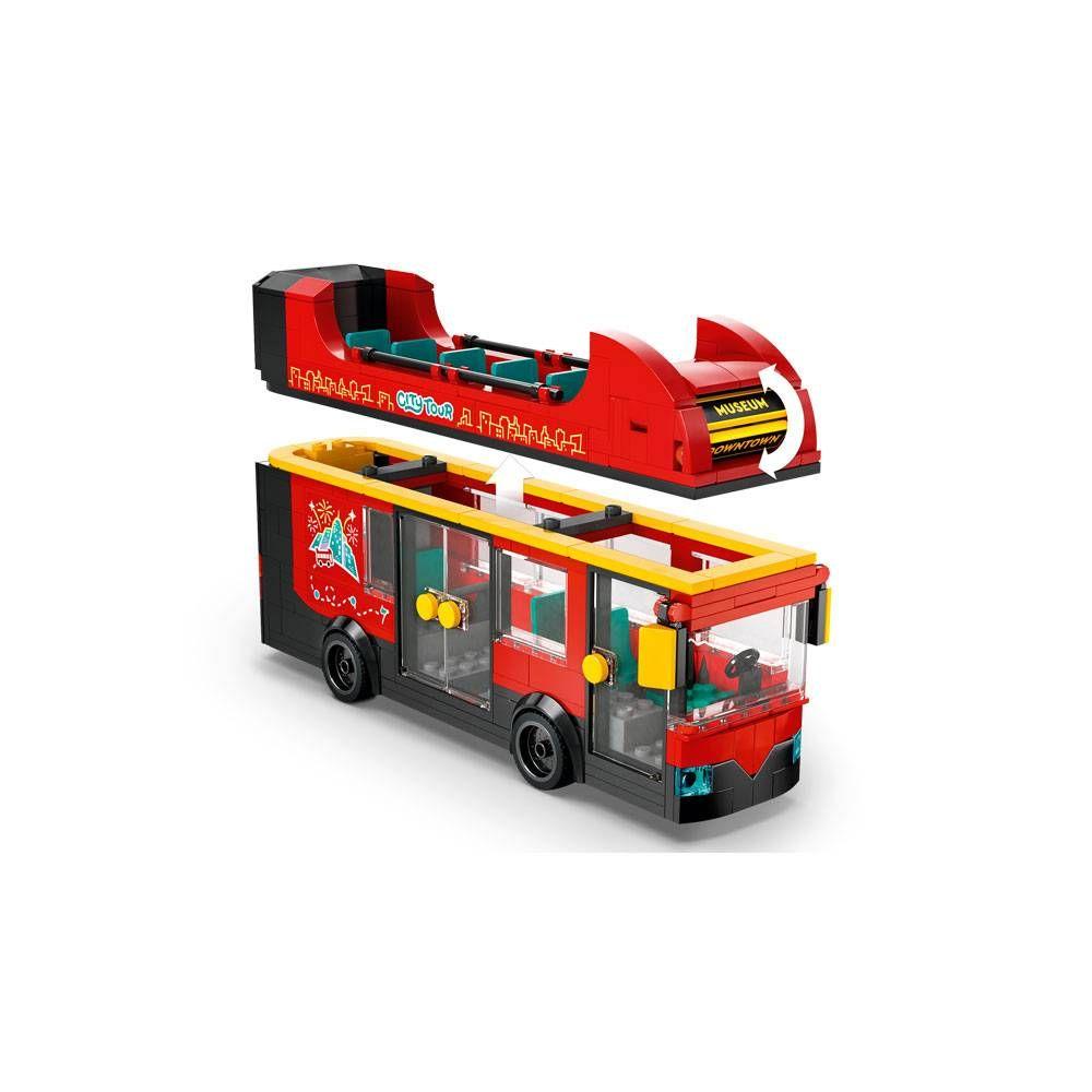 LEGO 60407 City Autocarro Turístico Vermelho de 2 Pisos (7+ anos - 384 peças), miniatura 7