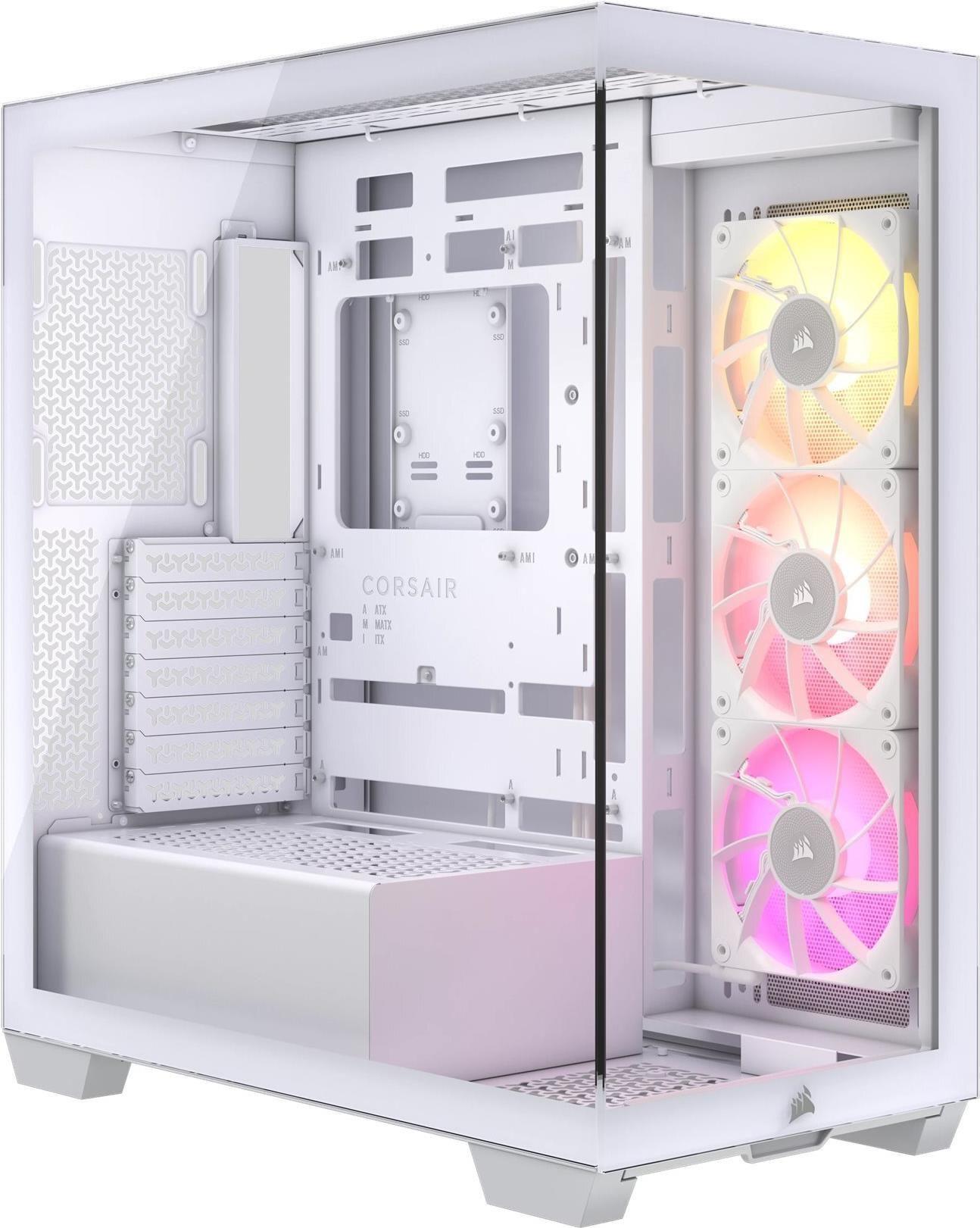 Caixa PC CORSAIR iCUE LINK 3500X RGB (EATX - 2.5" - Aço, vidro temperado - Branco)