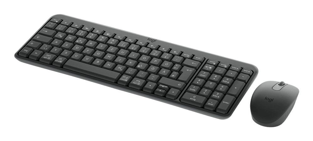 Conjunto de Teclado e Rato LOGITECH MK250 (Alemão - RF Wireless + Bluetooth - Sem fios - Grafite), miniatura 5